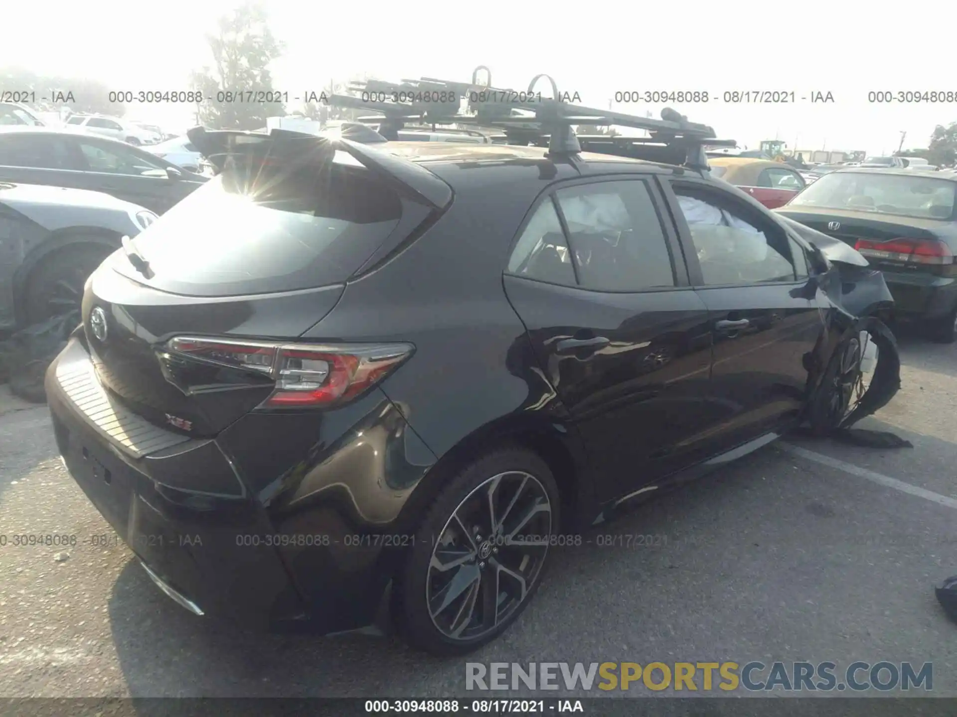 4 Photograph of a damaged car JTNK4RBE7K3007860 TOYOTA COROLLA HATCHBACK 2019