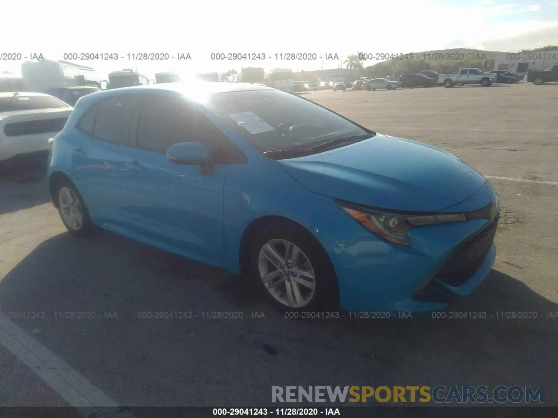 1 Photograph of a damaged car JTNK4RBE7K3012007 TOYOTA COROLLA HATCHBACK 2019