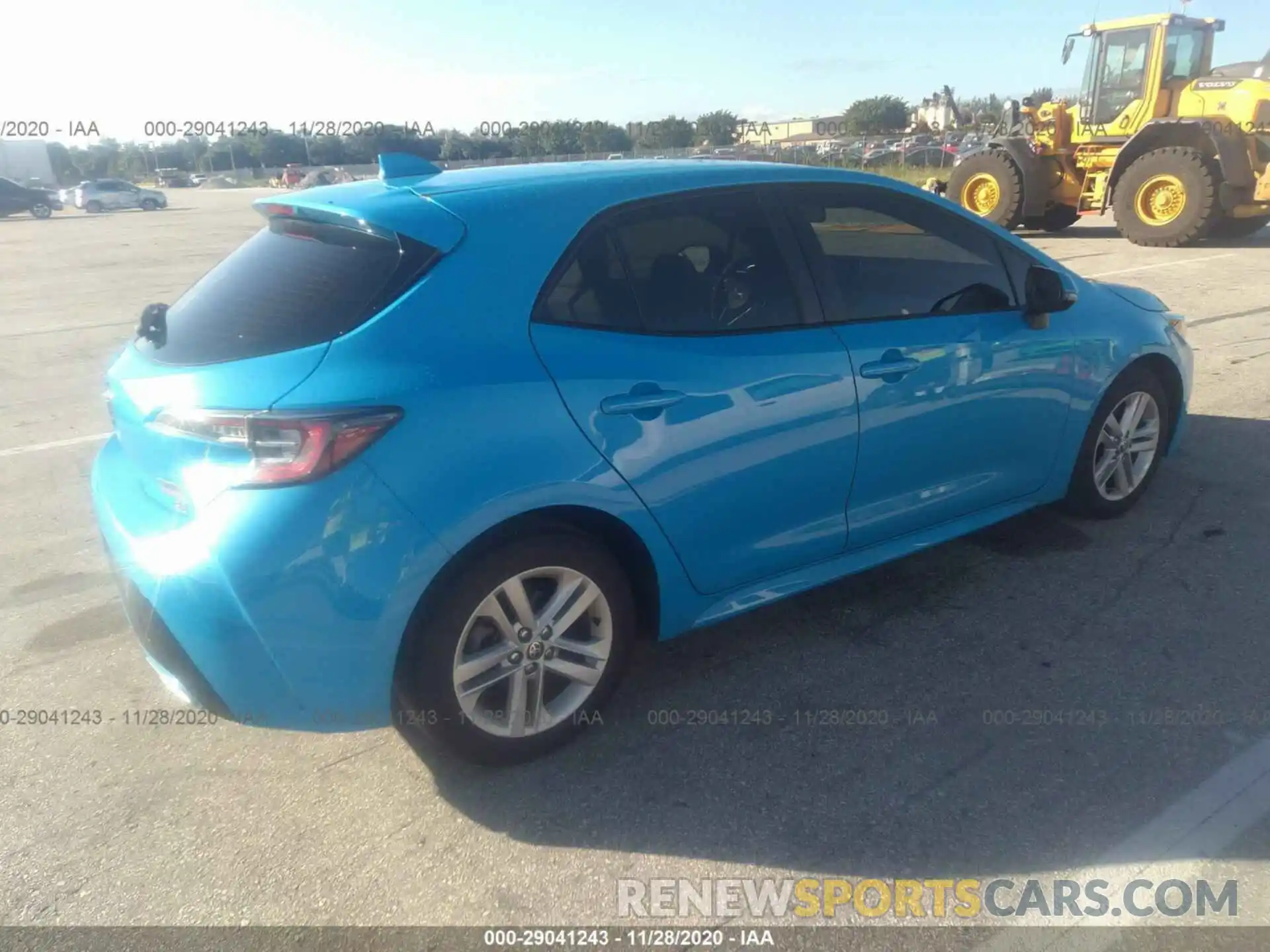 4 Photograph of a damaged car JTNK4RBE7K3012007 TOYOTA COROLLA HATCHBACK 2019