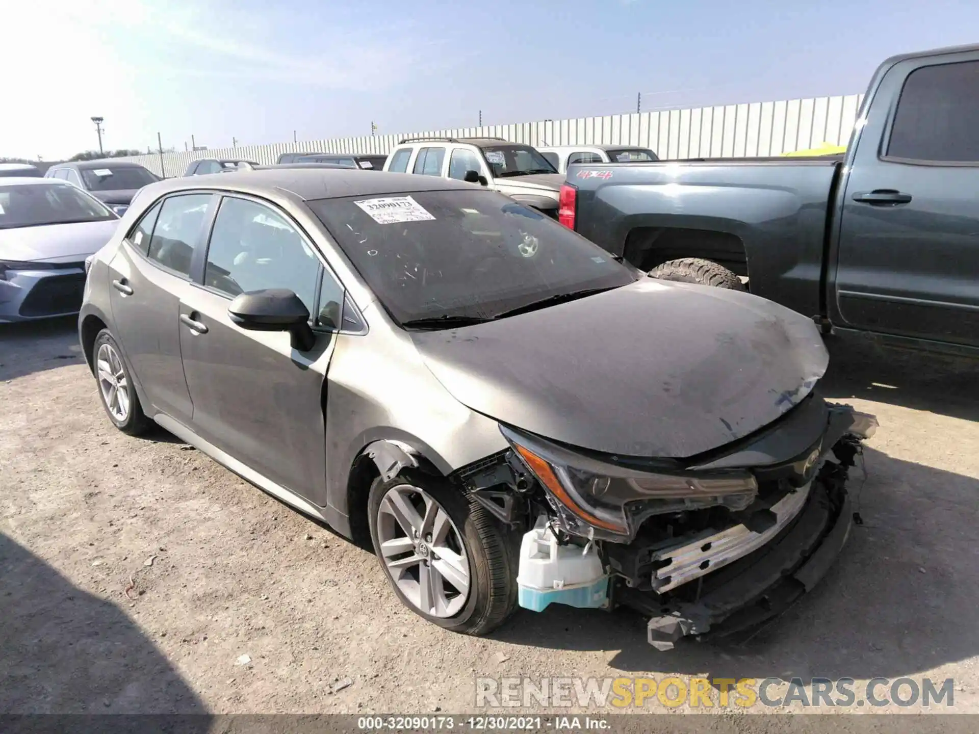 1 Photograph of a damaged car JTNK4RBE7K3012010 TOYOTA COROLLA HATCHBACK 2019