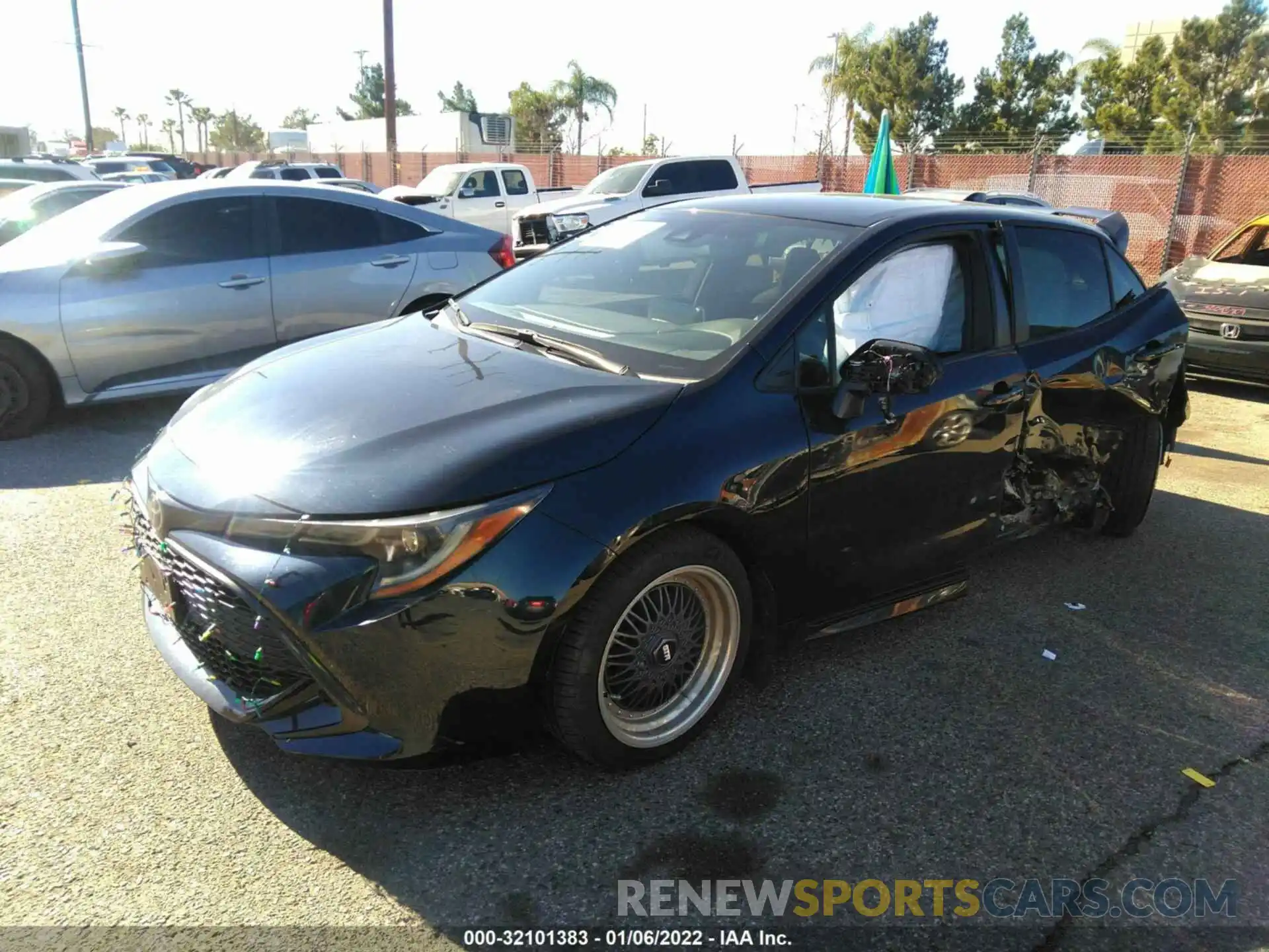 2 Photograph of a damaged car JTNK4RBE7K3013254 TOYOTA COROLLA HATCHBACK 2019