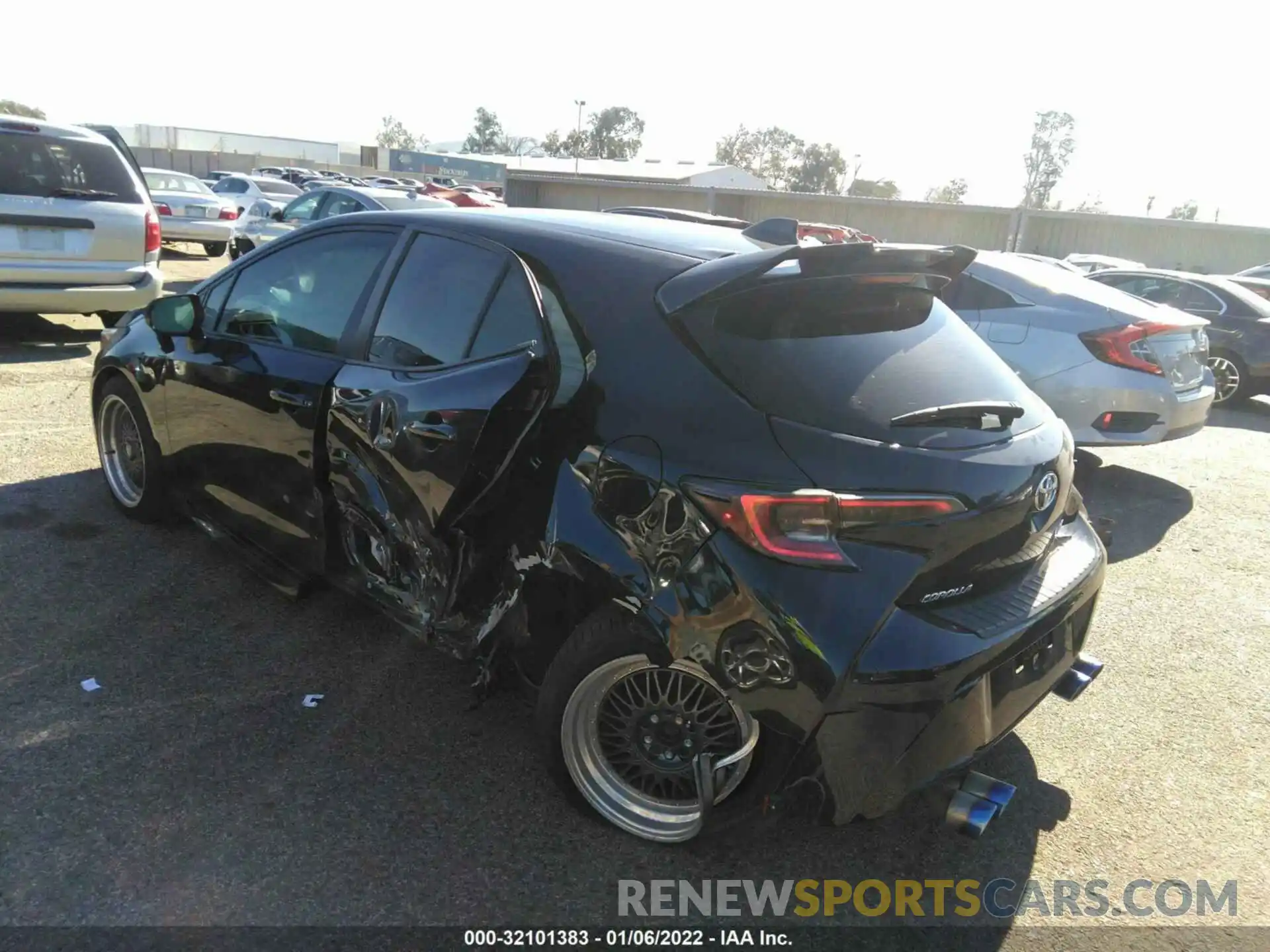 3 Photograph of a damaged car JTNK4RBE7K3013254 TOYOTA COROLLA HATCHBACK 2019