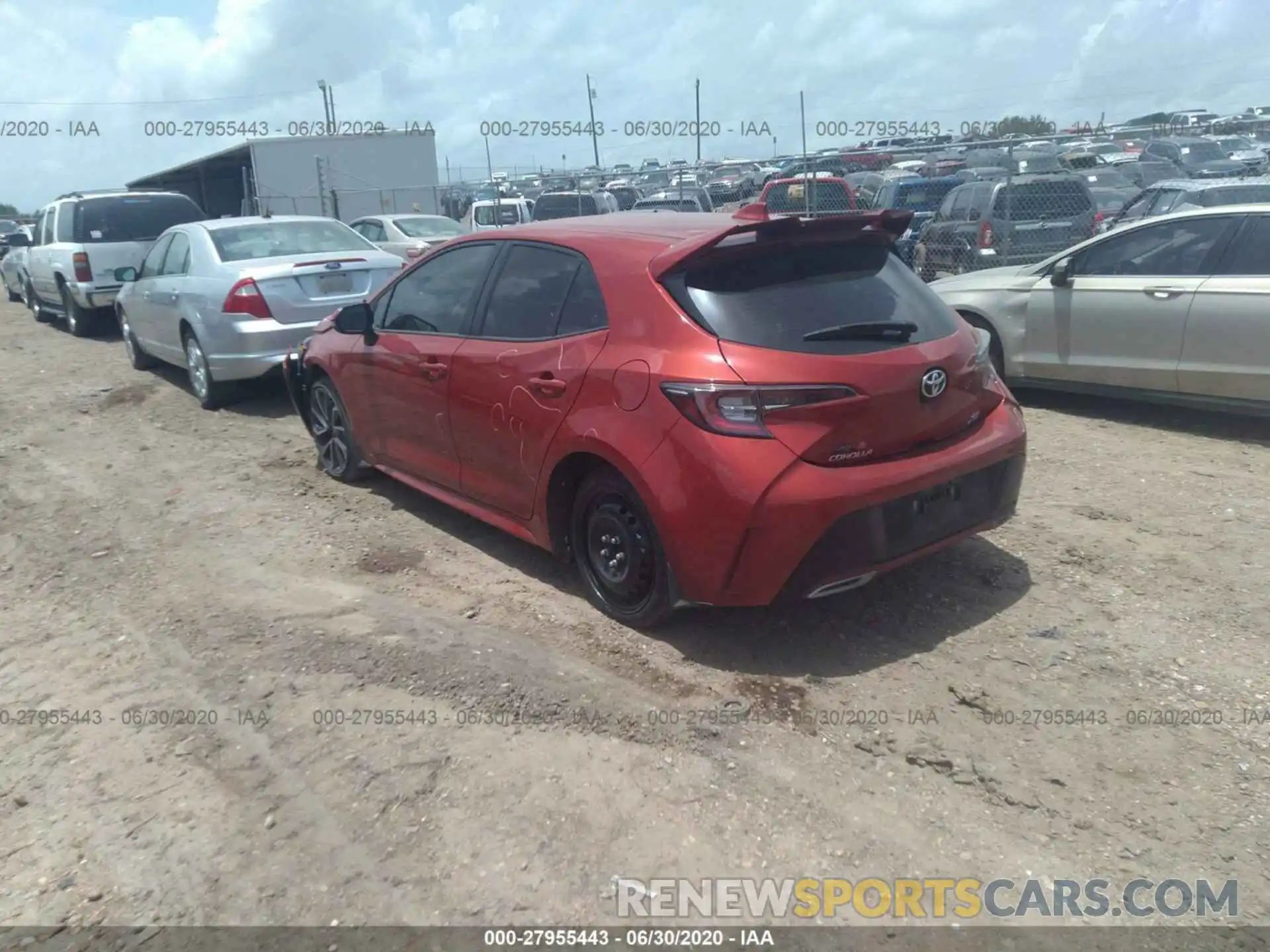 3 Photograph of a damaged car JTNK4RBE7K3015683 TOYOTA COROLLA HATCHBACK 2019