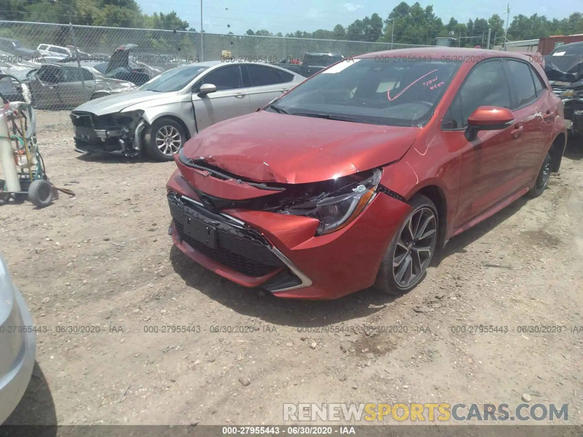 6 Photograph of a damaged car JTNK4RBE7K3015683 TOYOTA COROLLA HATCHBACK 2019