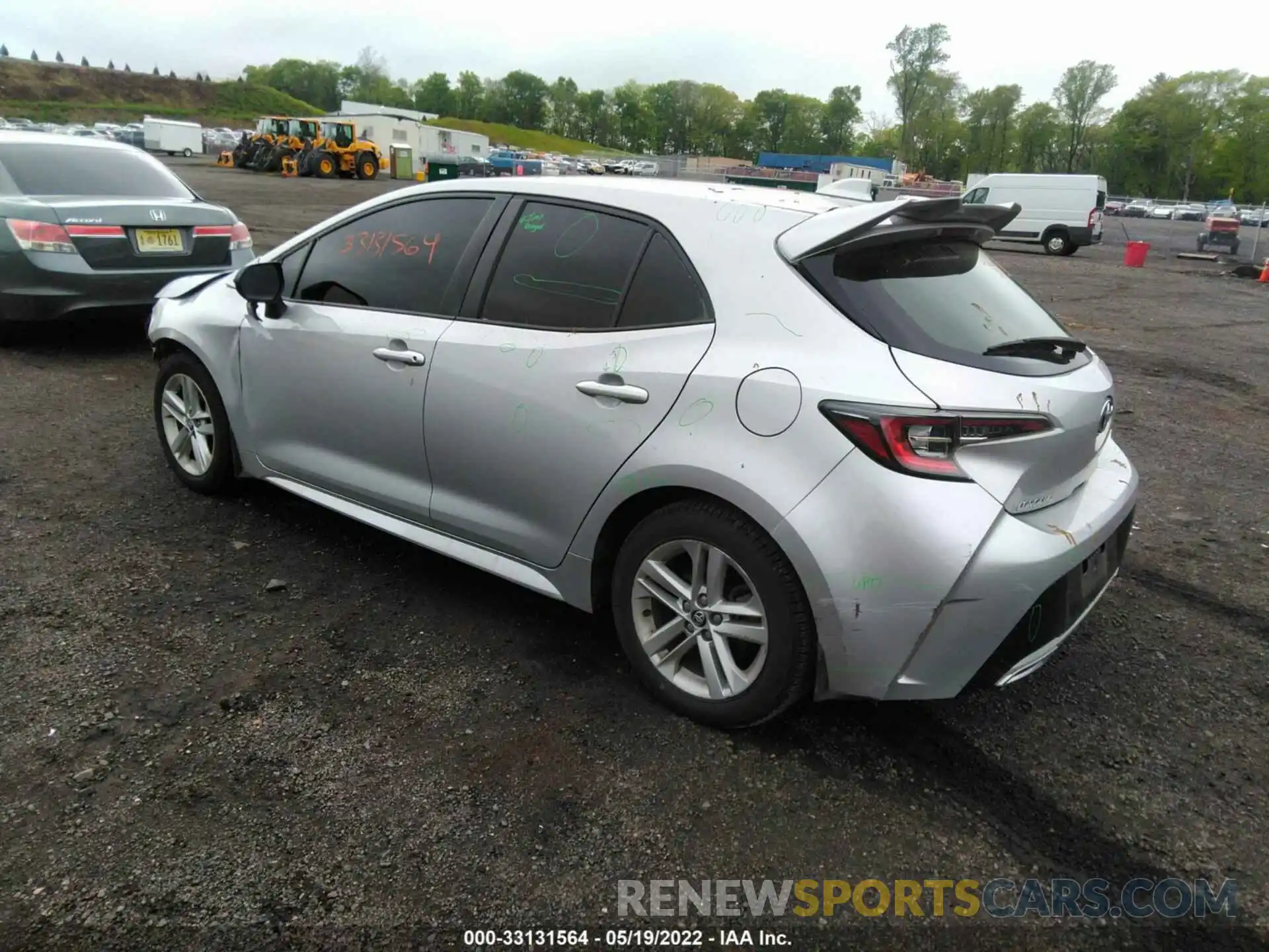 3 Photograph of a damaged car JTNK4RBE7K3028854 TOYOTA COROLLA HATCHBACK 2019