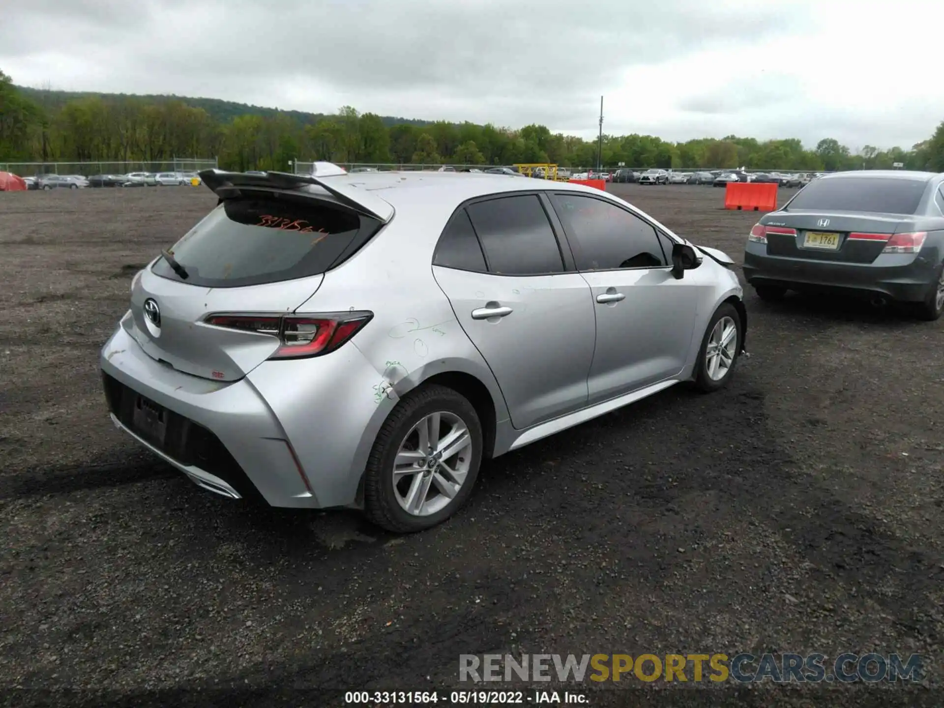 4 Photograph of a damaged car JTNK4RBE7K3028854 TOYOTA COROLLA HATCHBACK 2019