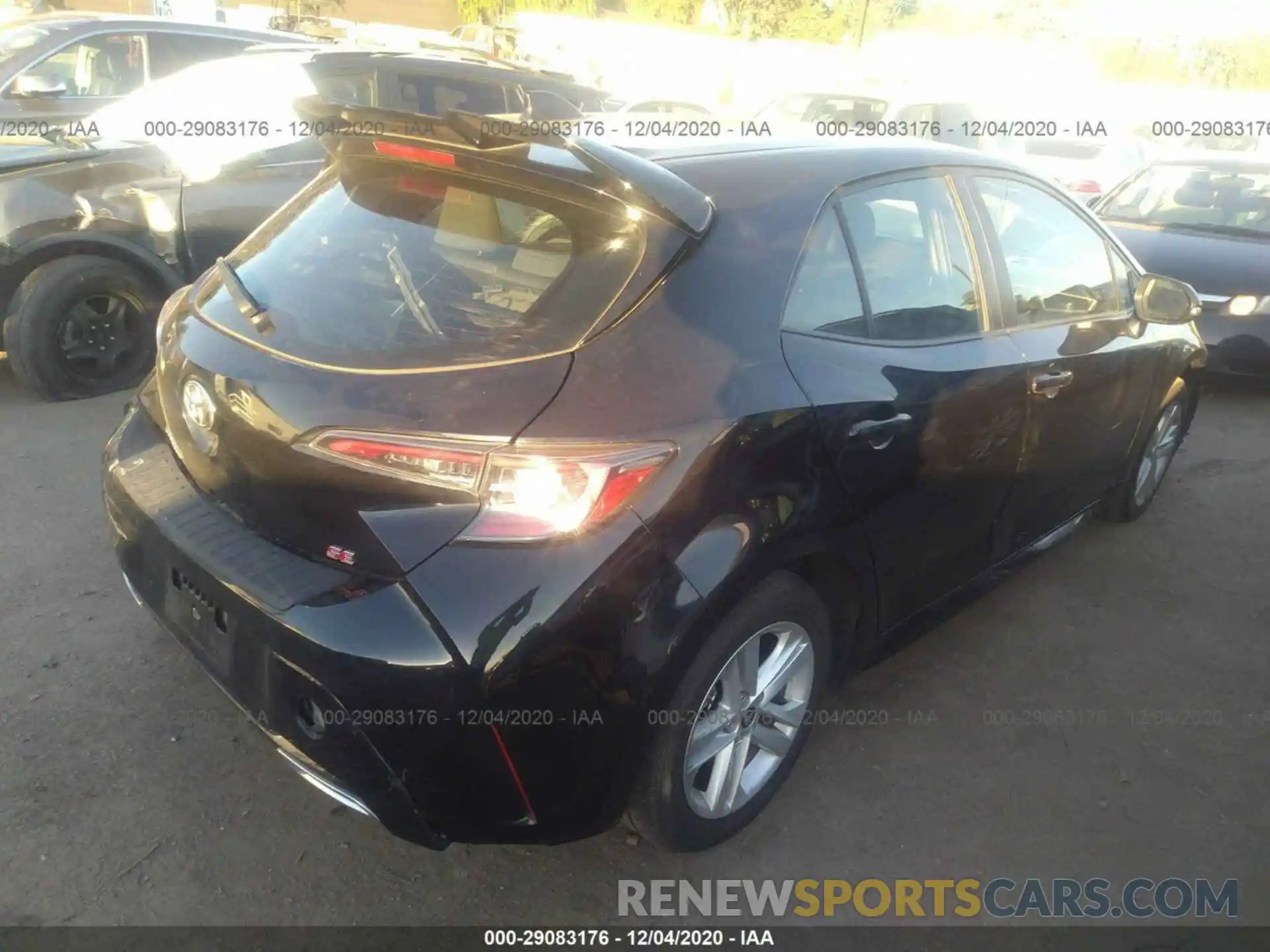 4 Photograph of a damaged car JTNK4RBE7K3030488 TOYOTA COROLLA HATCHBACK 2019