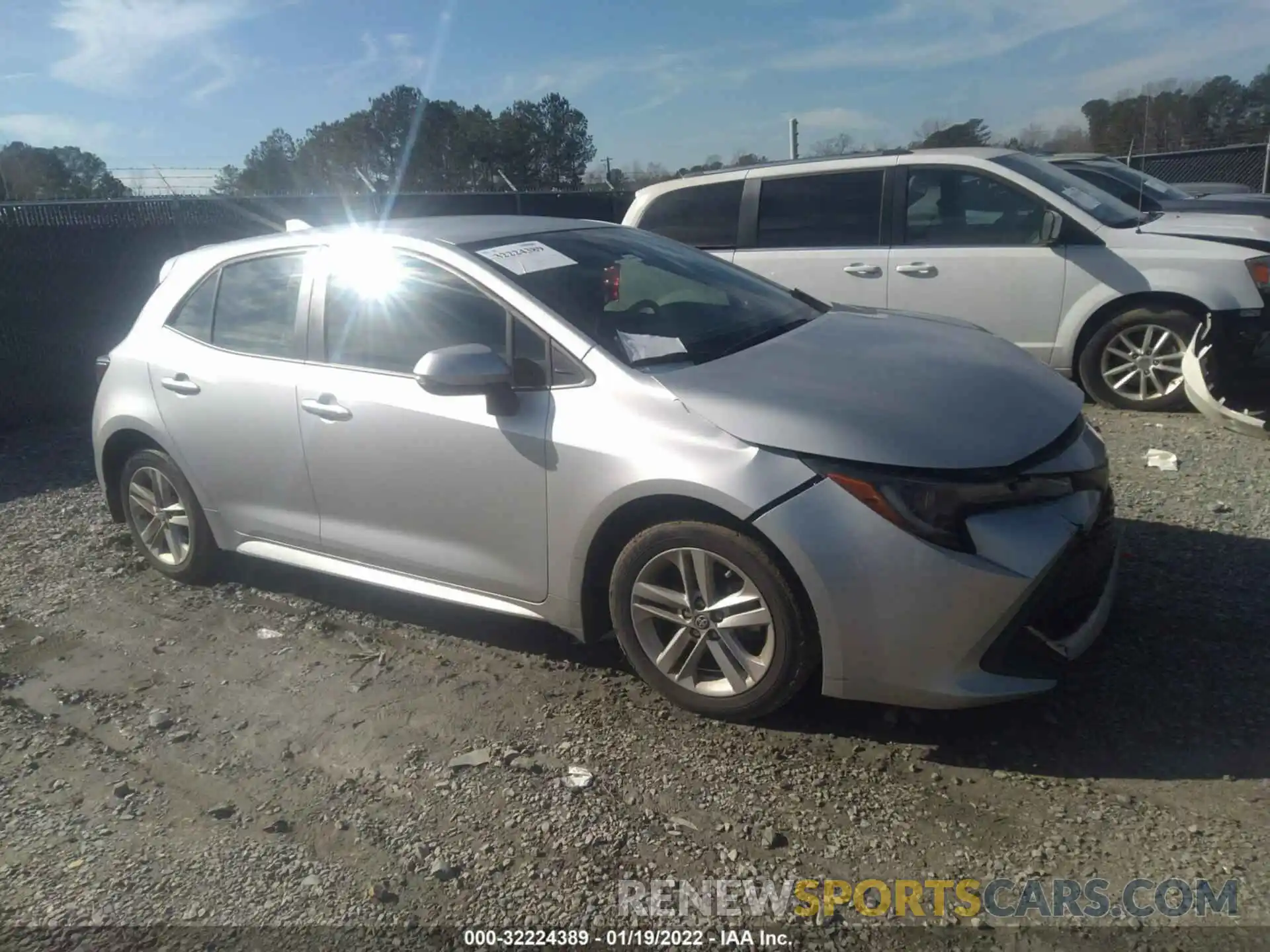 1 Photograph of a damaged car JTNK4RBE7K3034234 TOYOTA COROLLA HATCHBACK 2019