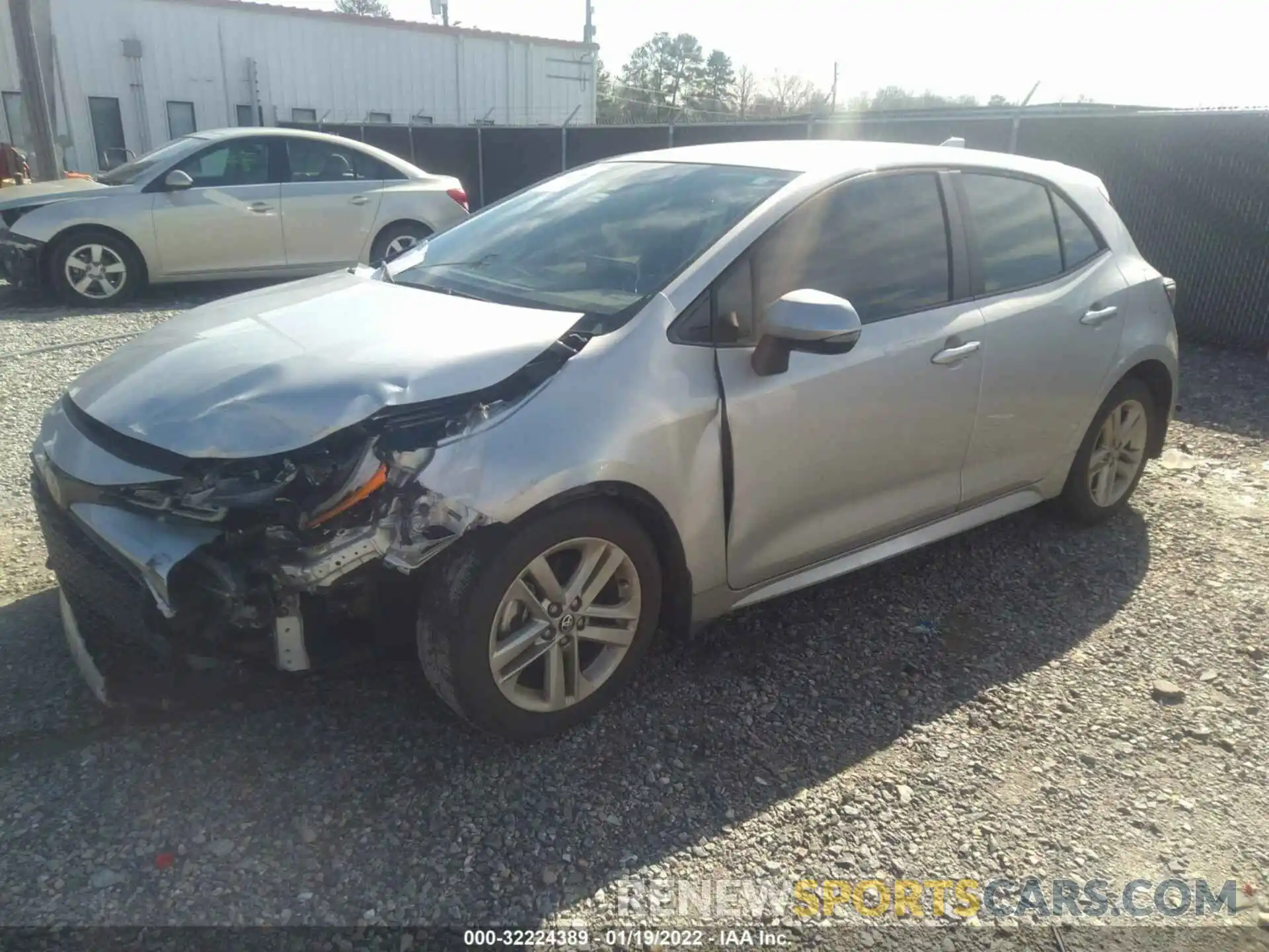 2 Photograph of a damaged car JTNK4RBE7K3034234 TOYOTA COROLLA HATCHBACK 2019