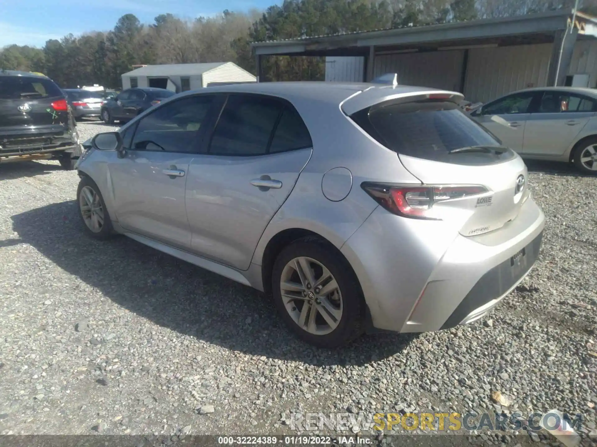 3 Photograph of a damaged car JTNK4RBE7K3034234 TOYOTA COROLLA HATCHBACK 2019