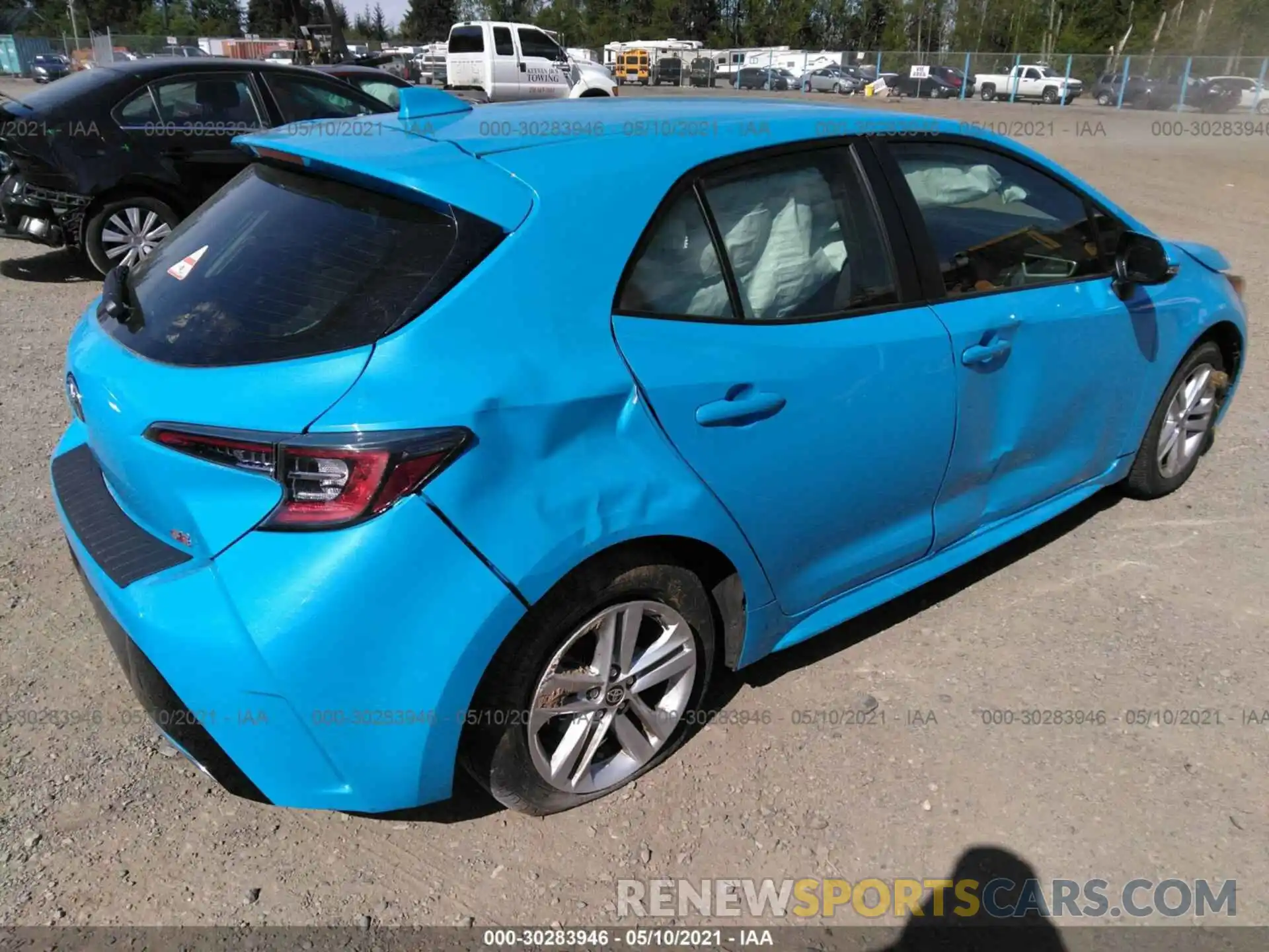 4 Photograph of a damaged car JTNK4RBE7K3038168 TOYOTA COROLLA HATCHBACK 2019