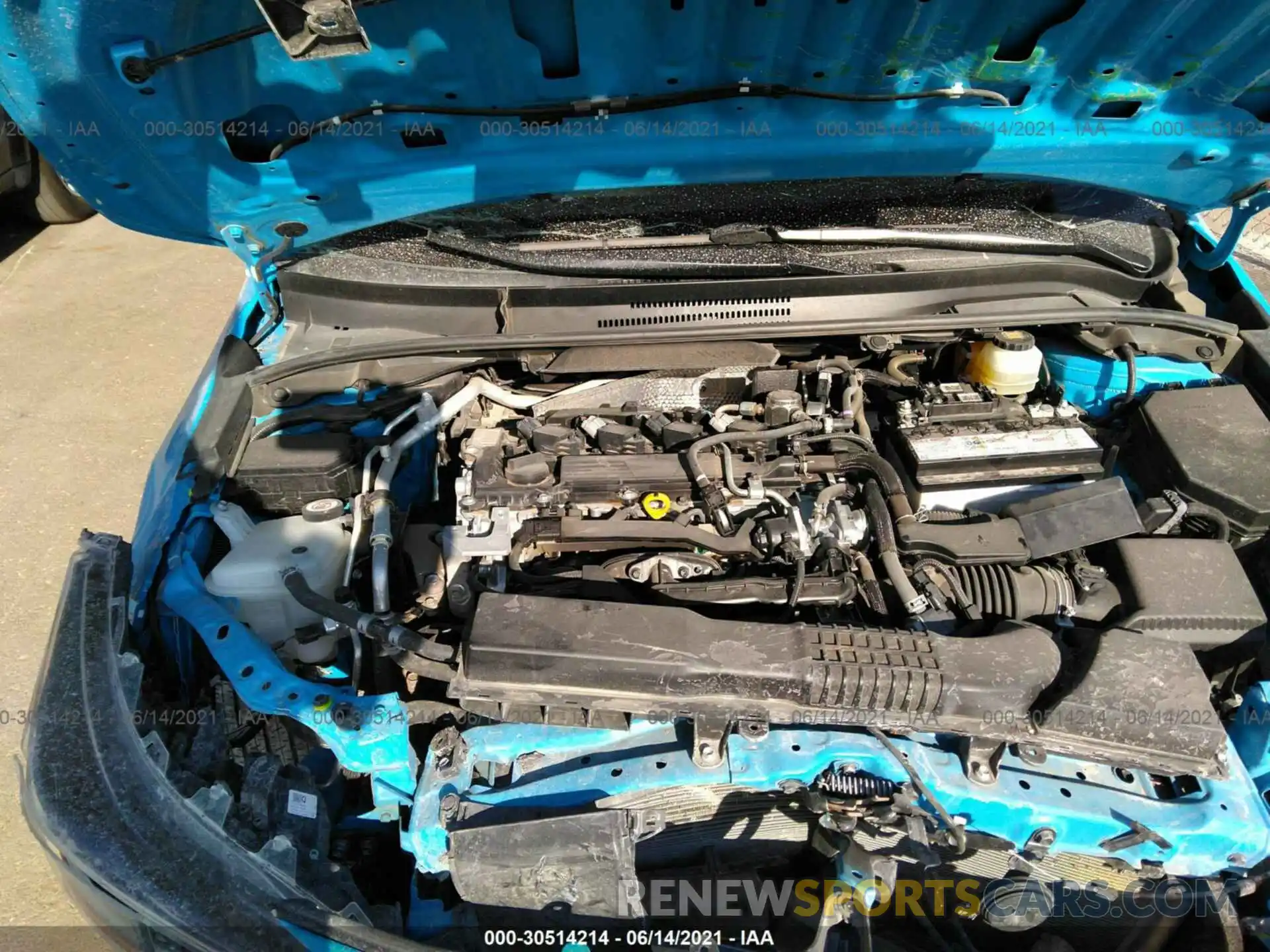 10 Photograph of a damaged car JTNK4RBE7K3052961 TOYOTA COROLLA HATCHBACK 2019