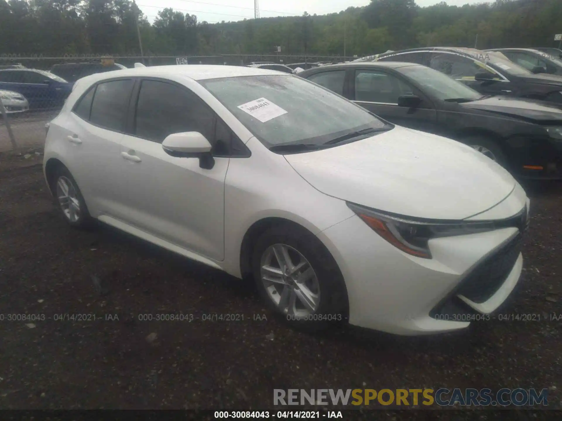 1 Photograph of a damaged car JTNK4RBE7K3055861 TOYOTA COROLLA HATCHBACK 2019