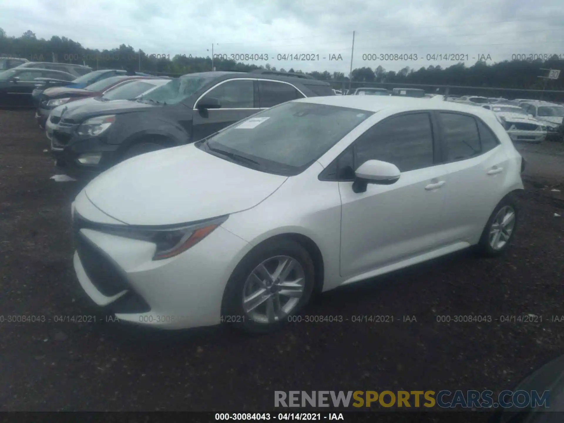 2 Photograph of a damaged car JTNK4RBE7K3055861 TOYOTA COROLLA HATCHBACK 2019