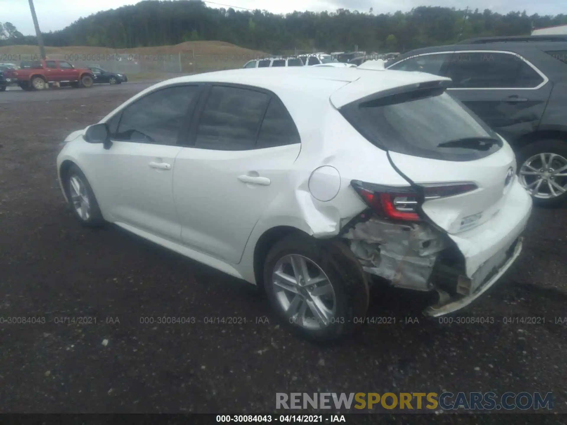 3 Photograph of a damaged car JTNK4RBE7K3055861 TOYOTA COROLLA HATCHBACK 2019