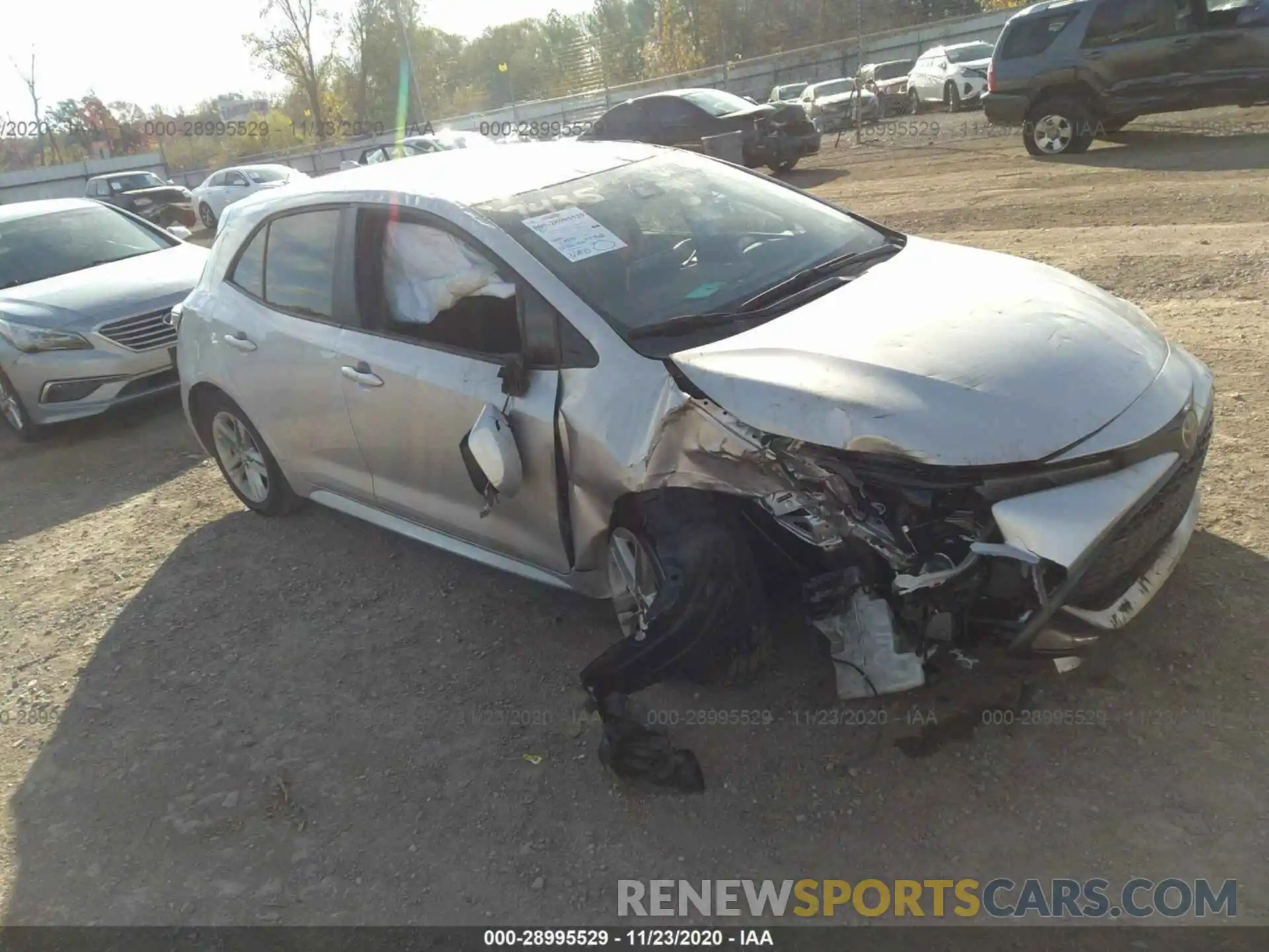 1 Photograph of a damaged car JTNK4RBE7K3056833 TOYOTA COROLLA HATCHBACK 2019