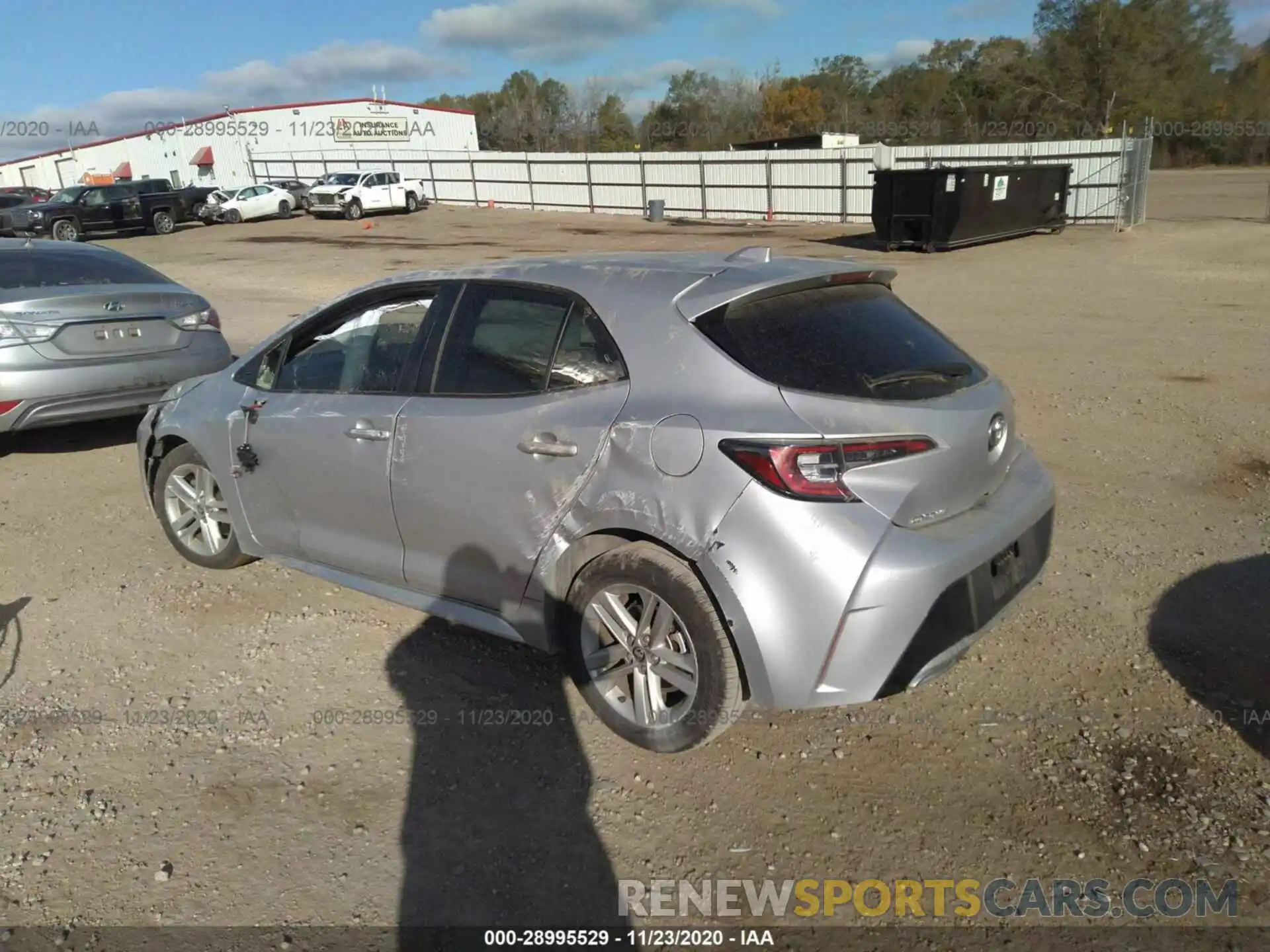 3 Photograph of a damaged car JTNK4RBE7K3056833 TOYOTA COROLLA HATCHBACK 2019