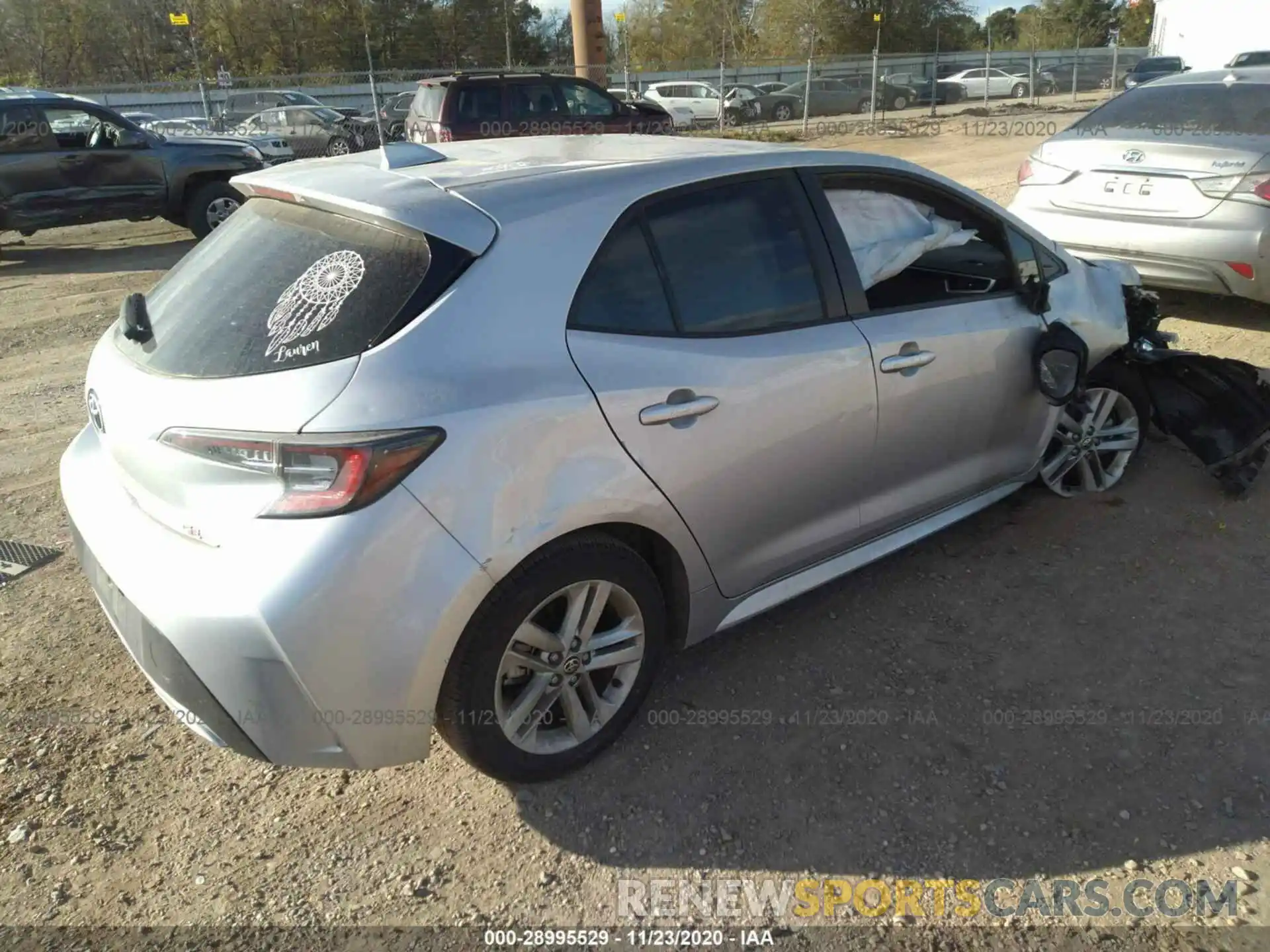 4 Photograph of a damaged car JTNK4RBE7K3056833 TOYOTA COROLLA HATCHBACK 2019