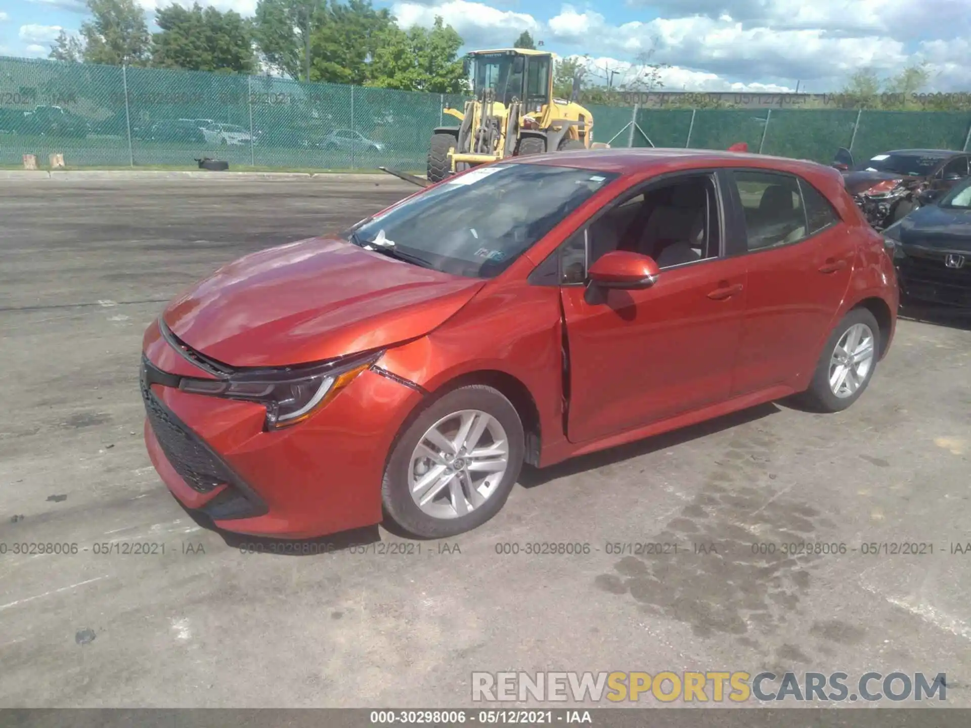 2 Photograph of a damaged car JTNK4RBE7K3059232 TOYOTA COROLLA HATCHBACK 2019