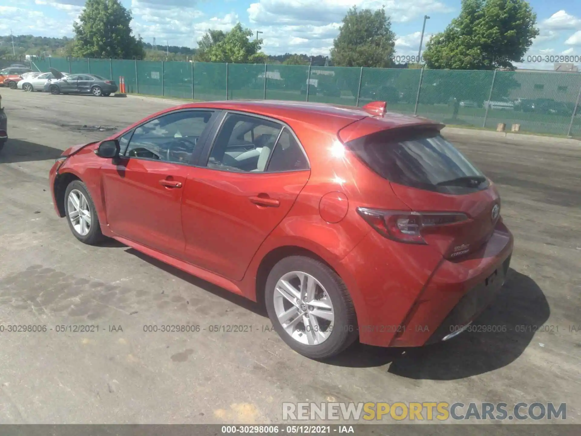 3 Photograph of a damaged car JTNK4RBE7K3059232 TOYOTA COROLLA HATCHBACK 2019