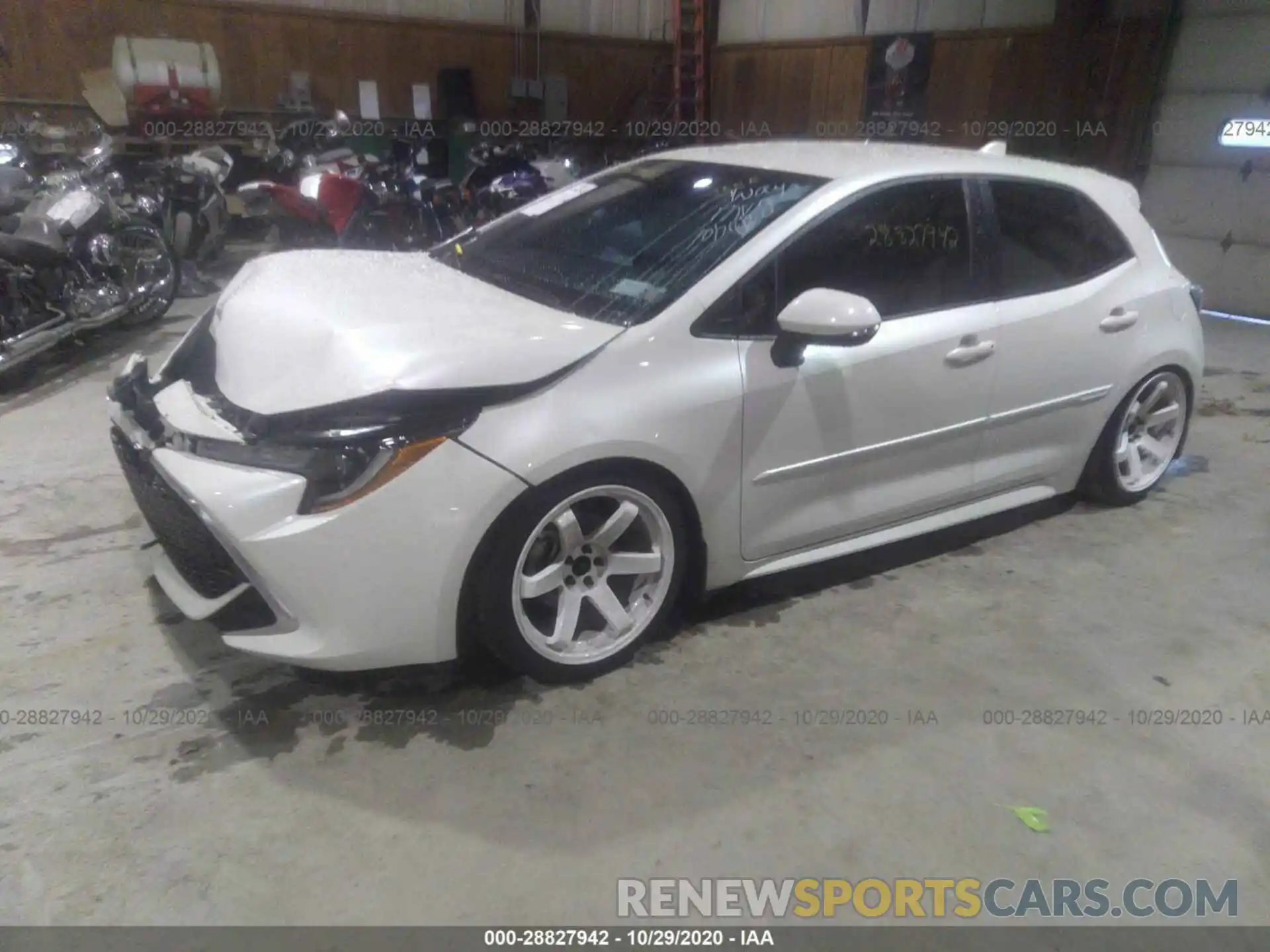 2 Photograph of a damaged car JTNK4RBE7K3061899 TOYOTA COROLLA HATCHBACK 2019