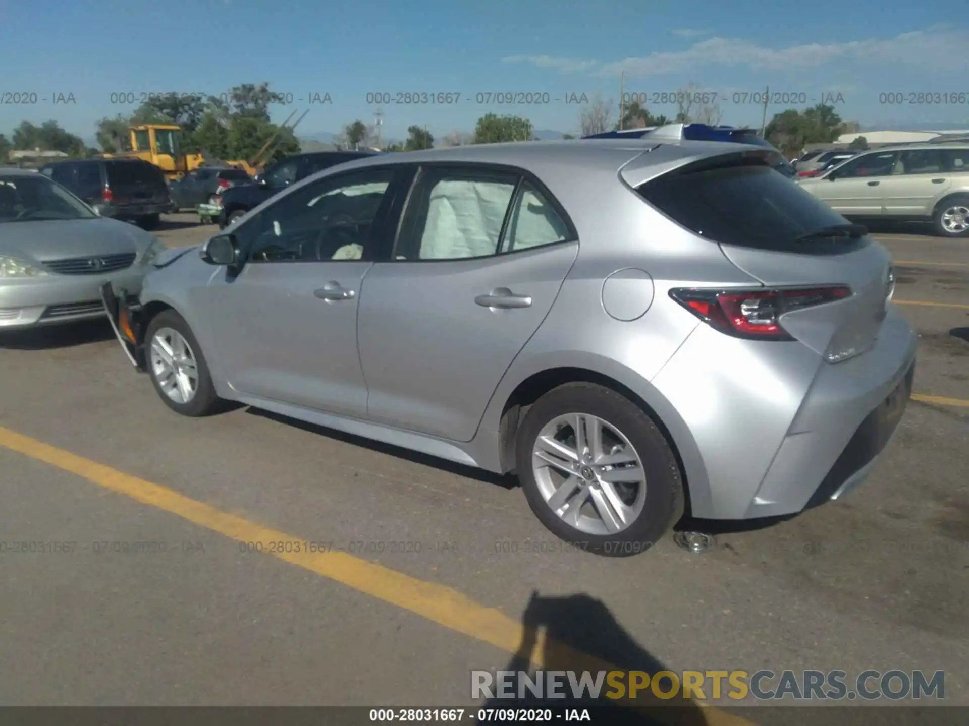 3 Photograph of a damaged car JTNK4RBE7K3062308 TOYOTA COROLLA HATCHBACK 2019