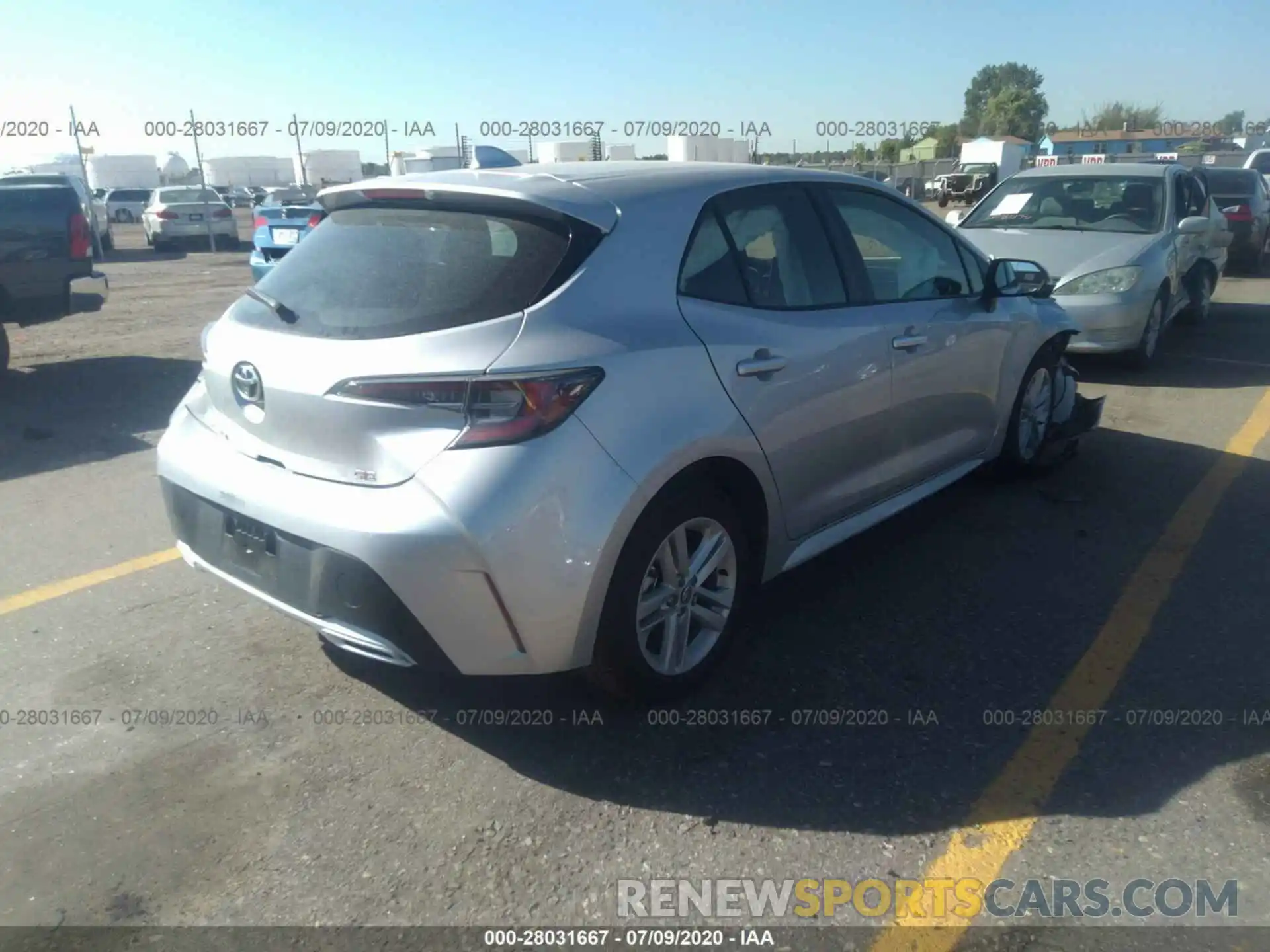 4 Photograph of a damaged car JTNK4RBE7K3062308 TOYOTA COROLLA HATCHBACK 2019