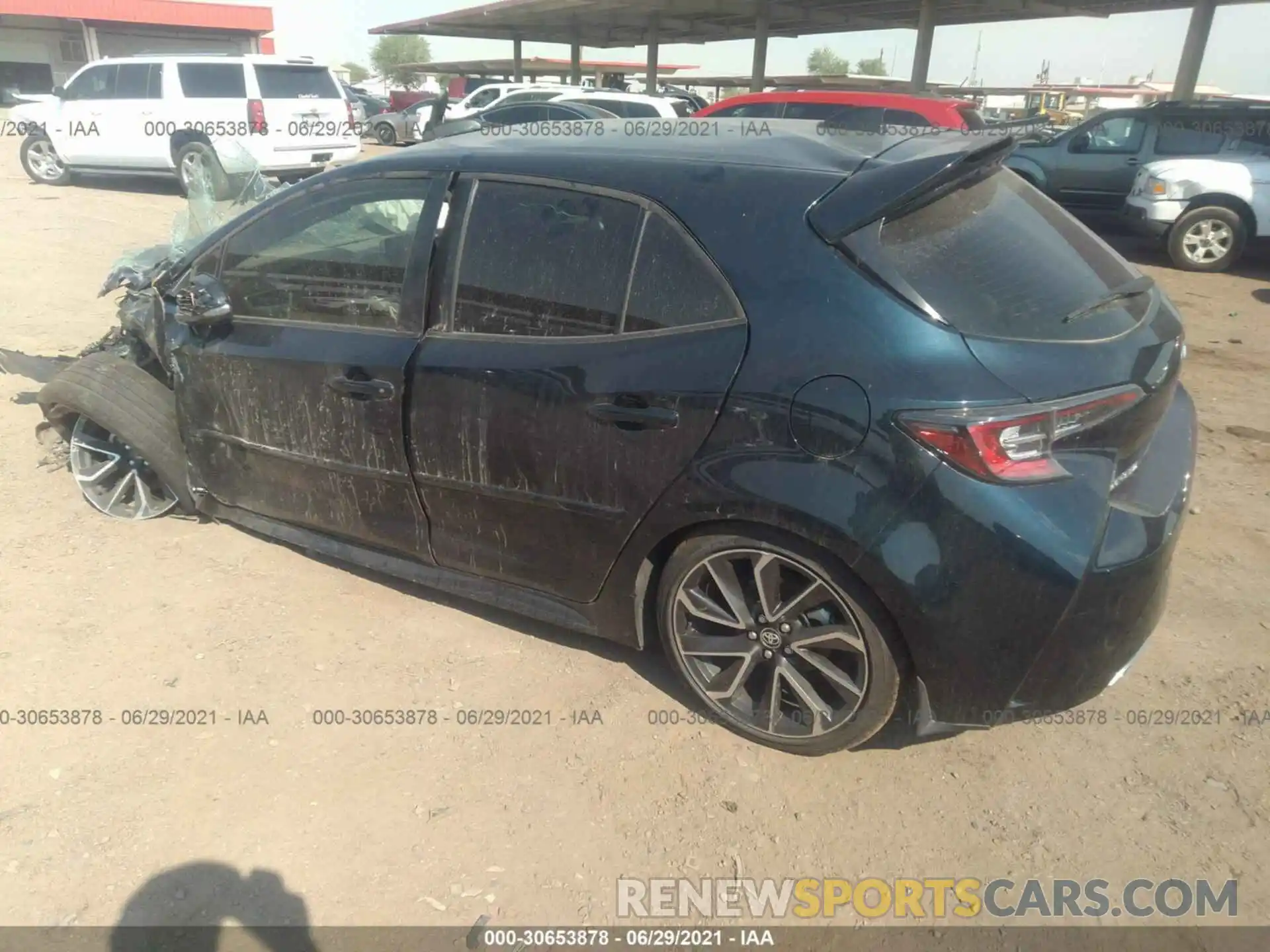 3 Photograph of a damaged car JTNK4RBE7K3062356 TOYOTA COROLLA HATCHBACK 2019