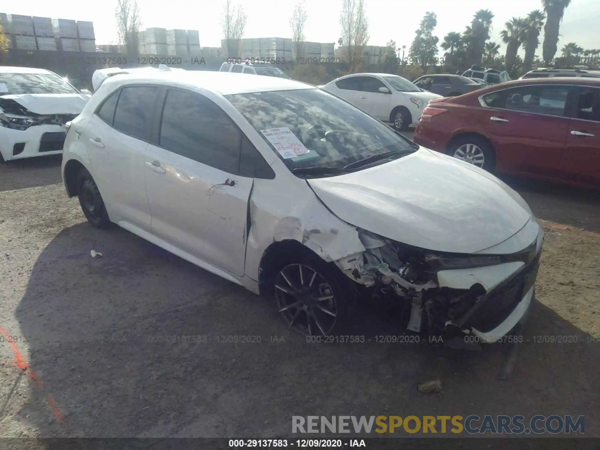 1 Photograph of a damaged car JTNK4RBE7K3062518 TOYOTA COROLLA HATCHBACK 2019