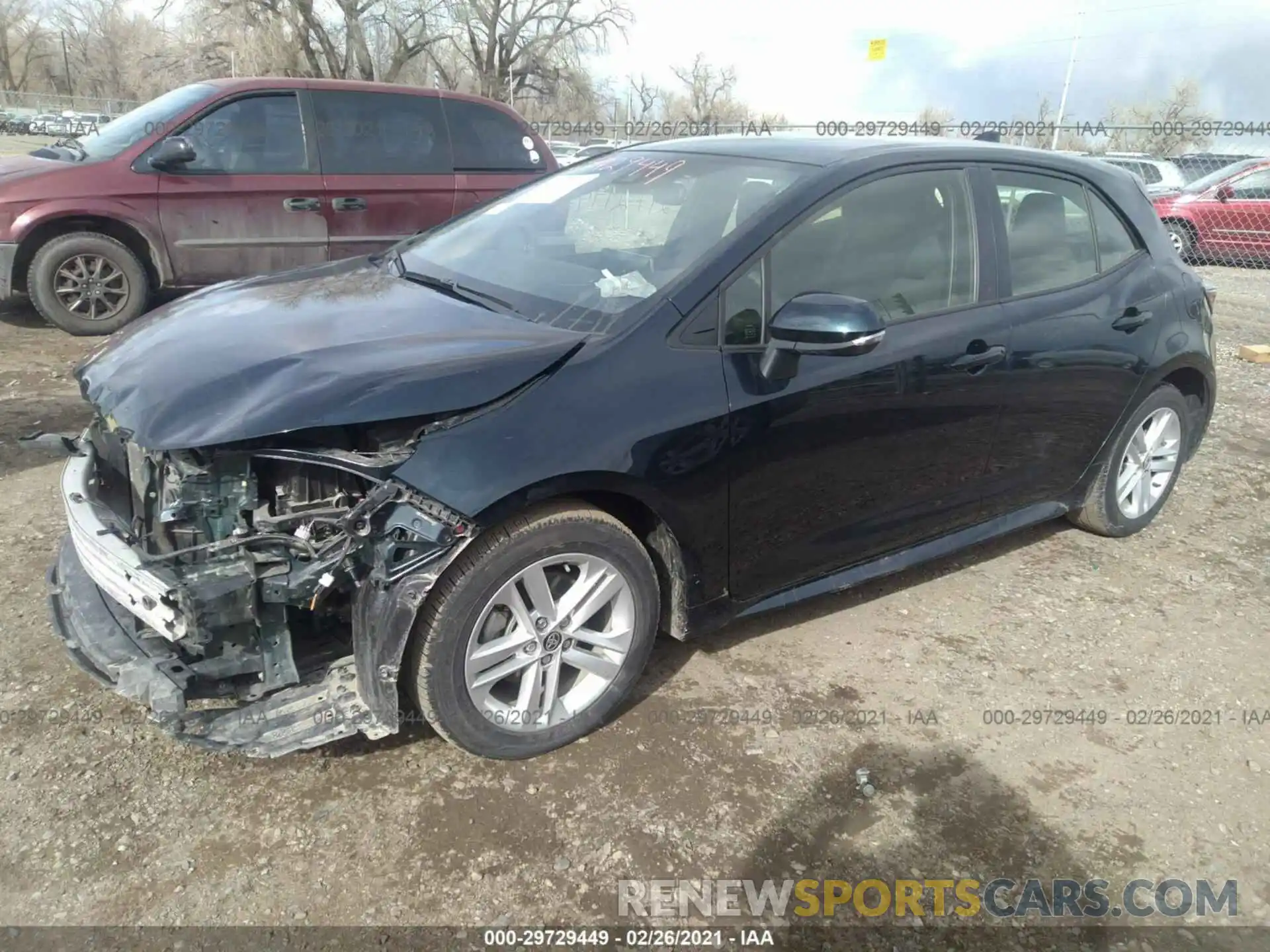 2 Photograph of a damaged car JTNK4RBE7K3066892 TOYOTA COROLLA HATCHBACK 2019