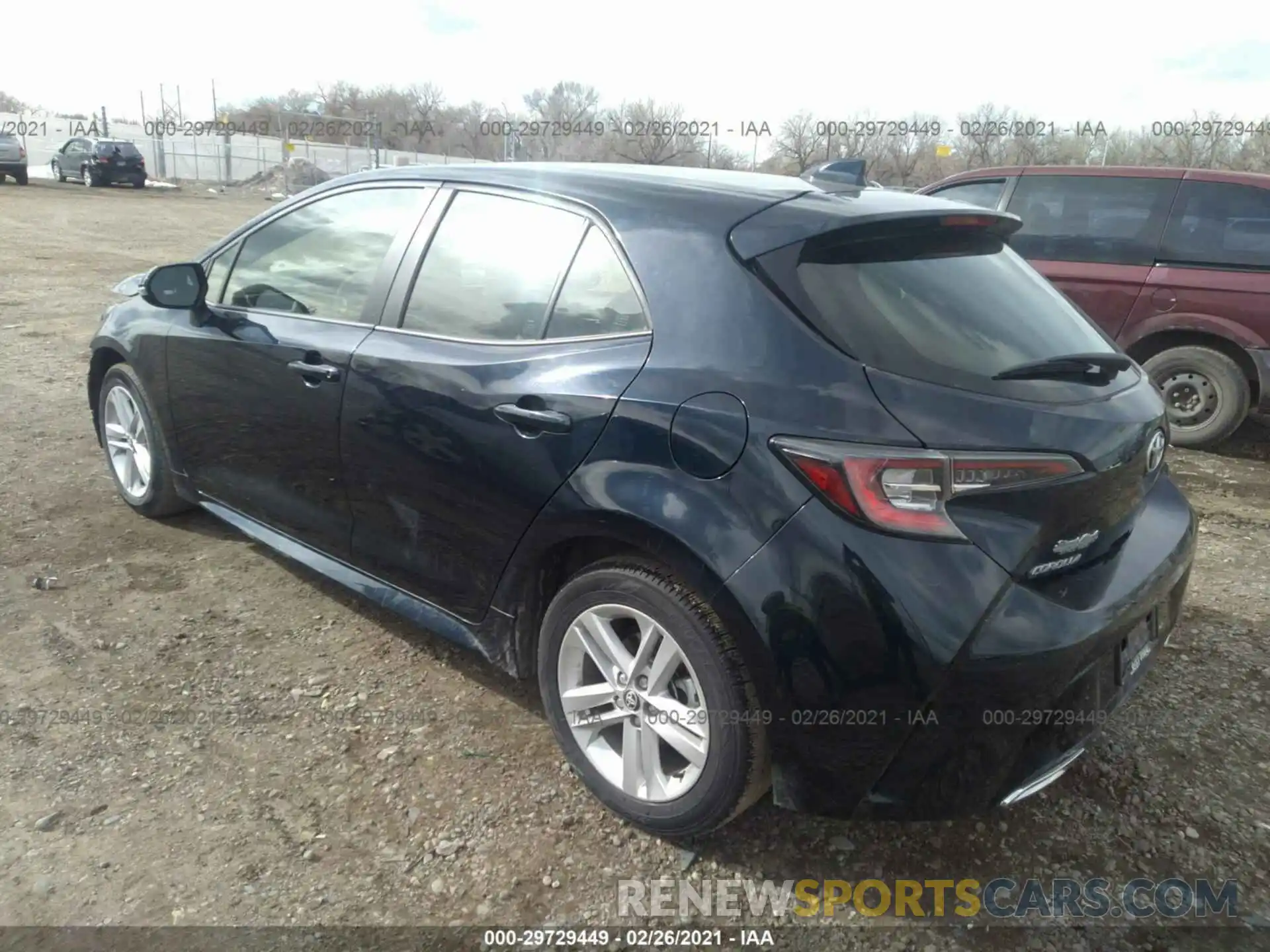 3 Photograph of a damaged car JTNK4RBE7K3066892 TOYOTA COROLLA HATCHBACK 2019