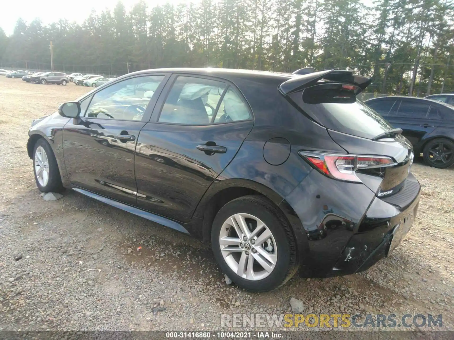 3 Photograph of a damaged car JTNK4RBE8K3002098 TOYOTA COROLLA HATCHBACK 2019