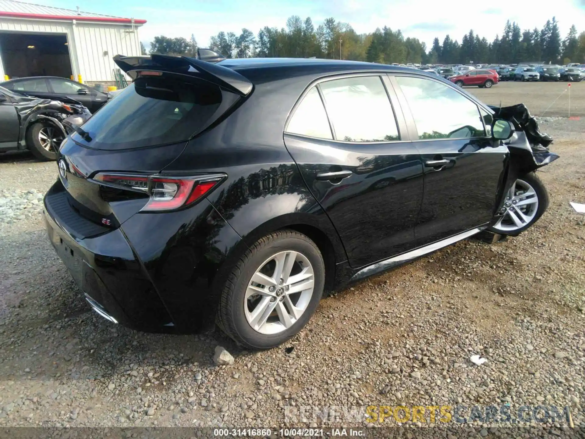 4 Photograph of a damaged car JTNK4RBE8K3002098 TOYOTA COROLLA HATCHBACK 2019