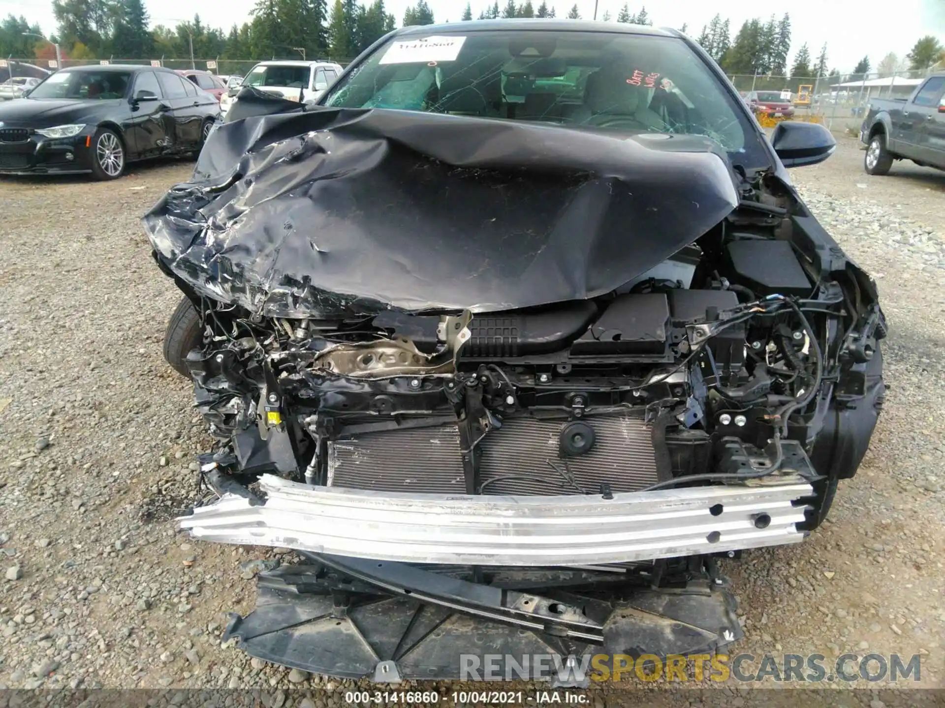 6 Photograph of a damaged car JTNK4RBE8K3002098 TOYOTA COROLLA HATCHBACK 2019