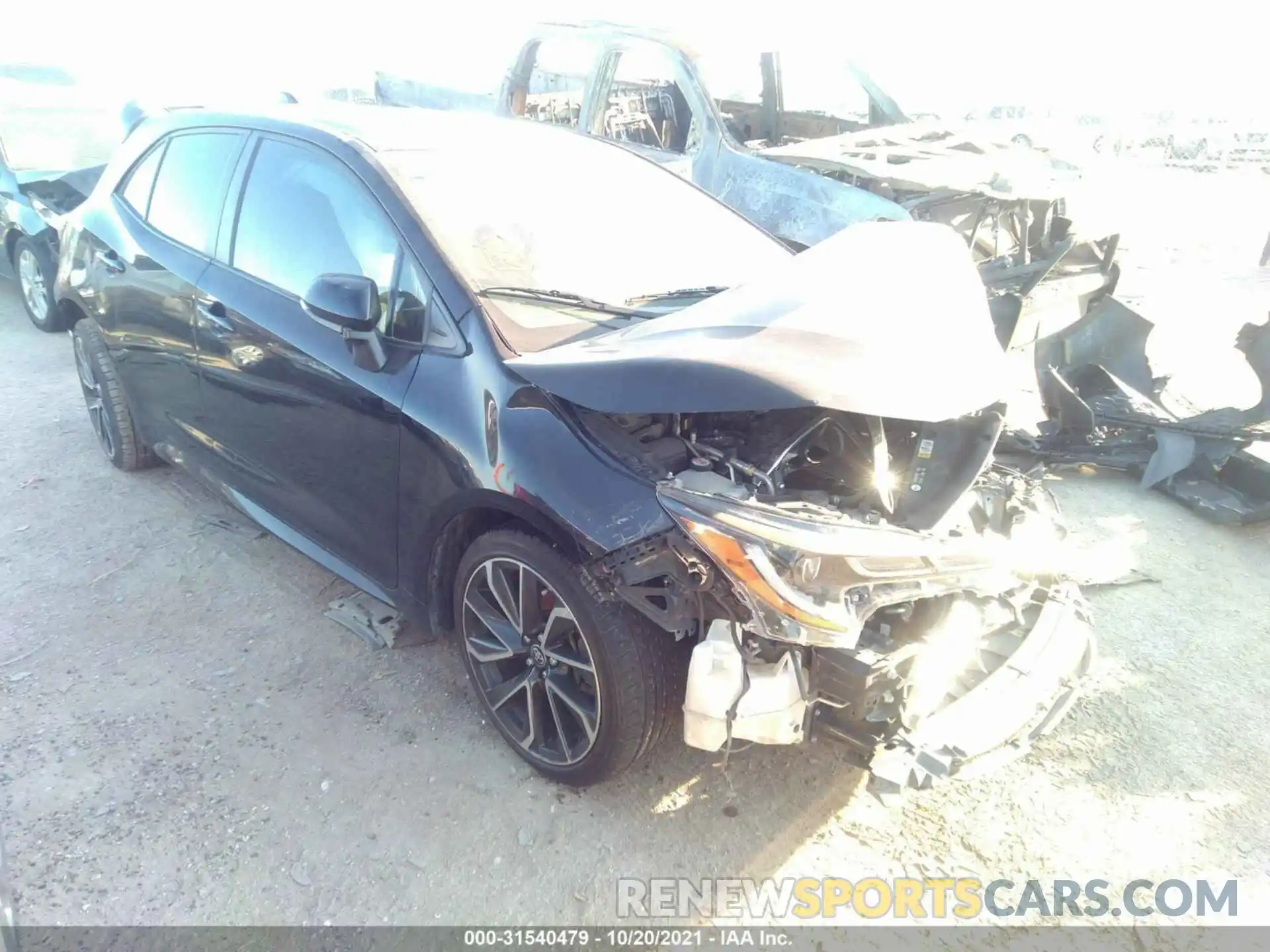 1 Photograph of a damaged car JTNK4RBE8K3019693 TOYOTA COROLLA HATCHBACK 2019