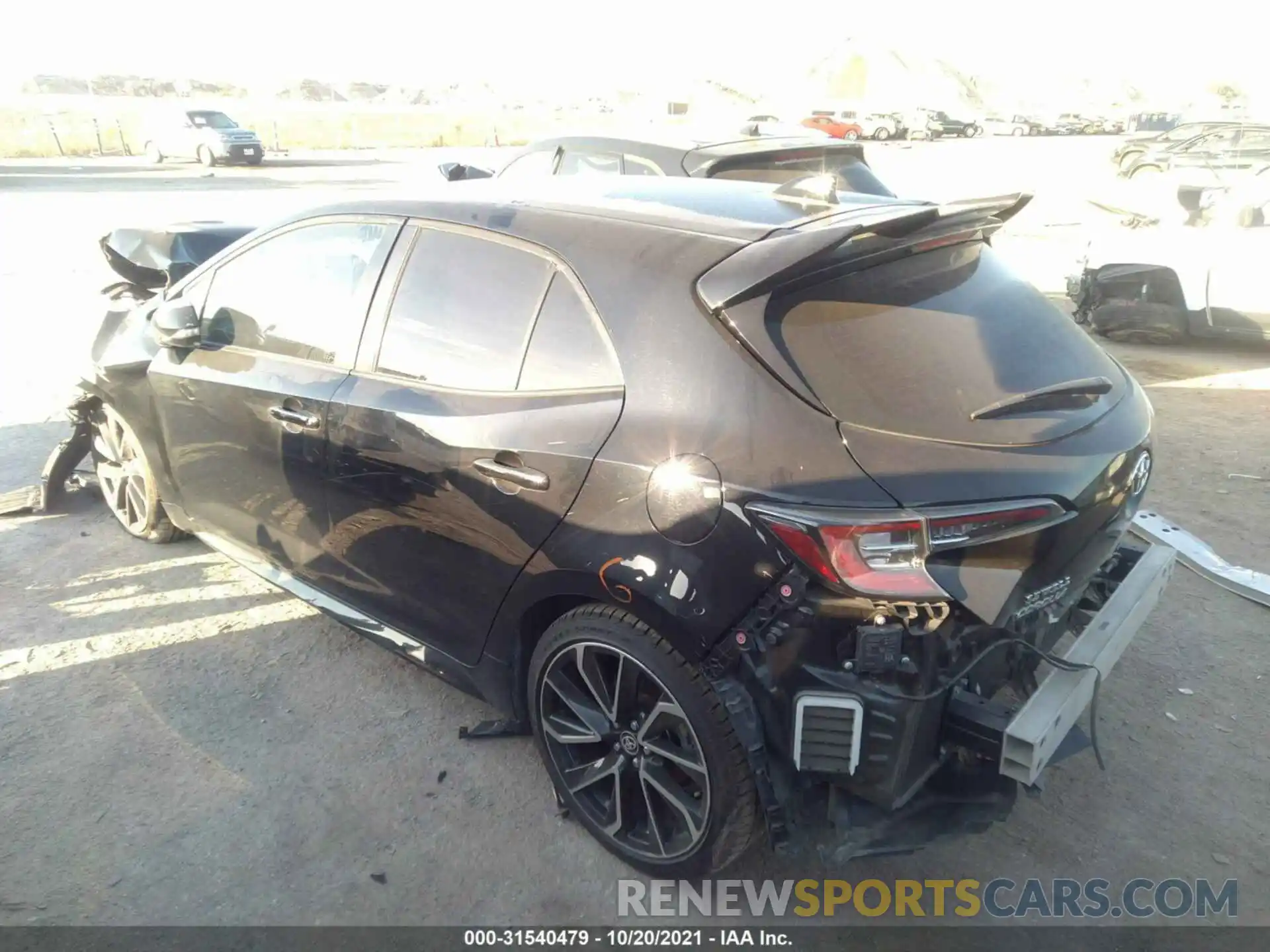 3 Photograph of a damaged car JTNK4RBE8K3019693 TOYOTA COROLLA HATCHBACK 2019