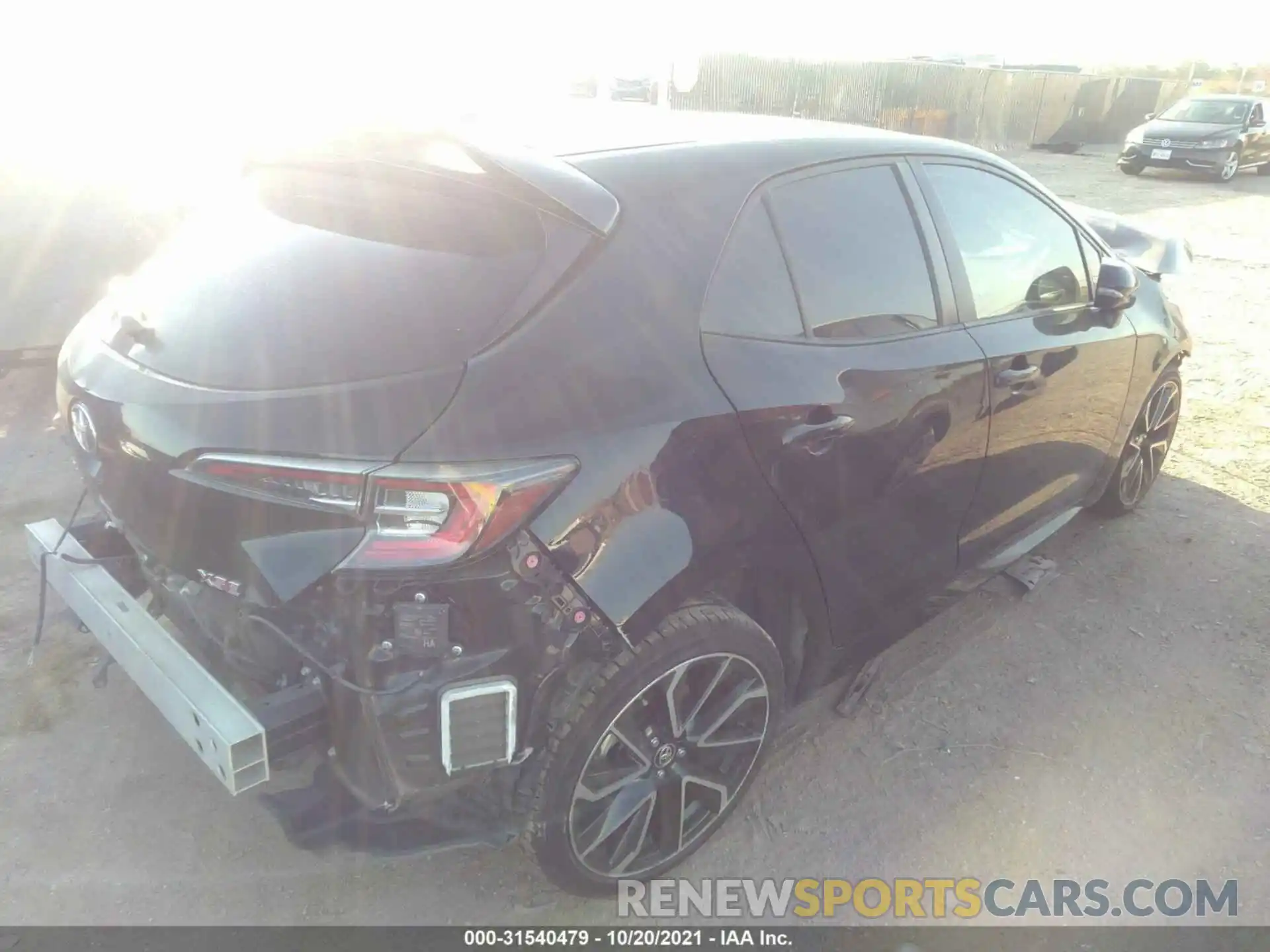 4 Photograph of a damaged car JTNK4RBE8K3019693 TOYOTA COROLLA HATCHBACK 2019