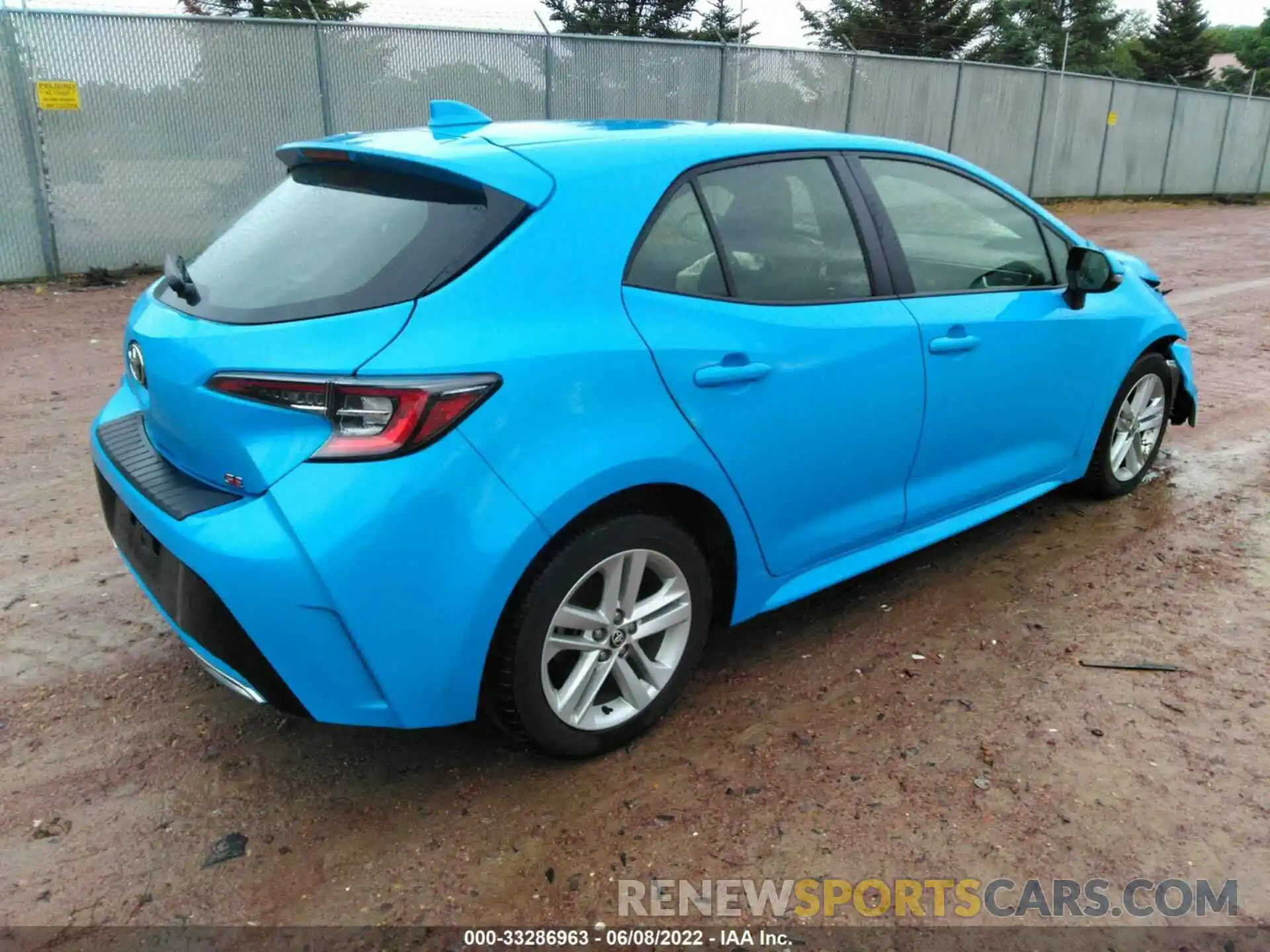 4 Photograph of a damaged car JTNK4RBE8K3028233 TOYOTA COROLLA HATCHBACK 2019