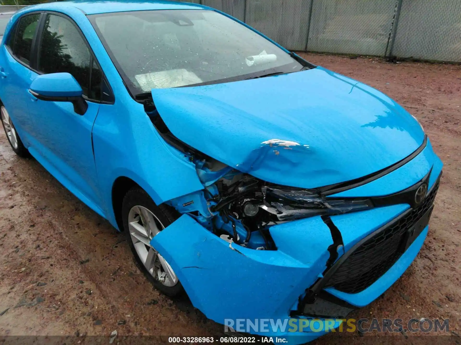 6 Photograph of a damaged car JTNK4RBE8K3028233 TOYOTA COROLLA HATCHBACK 2019