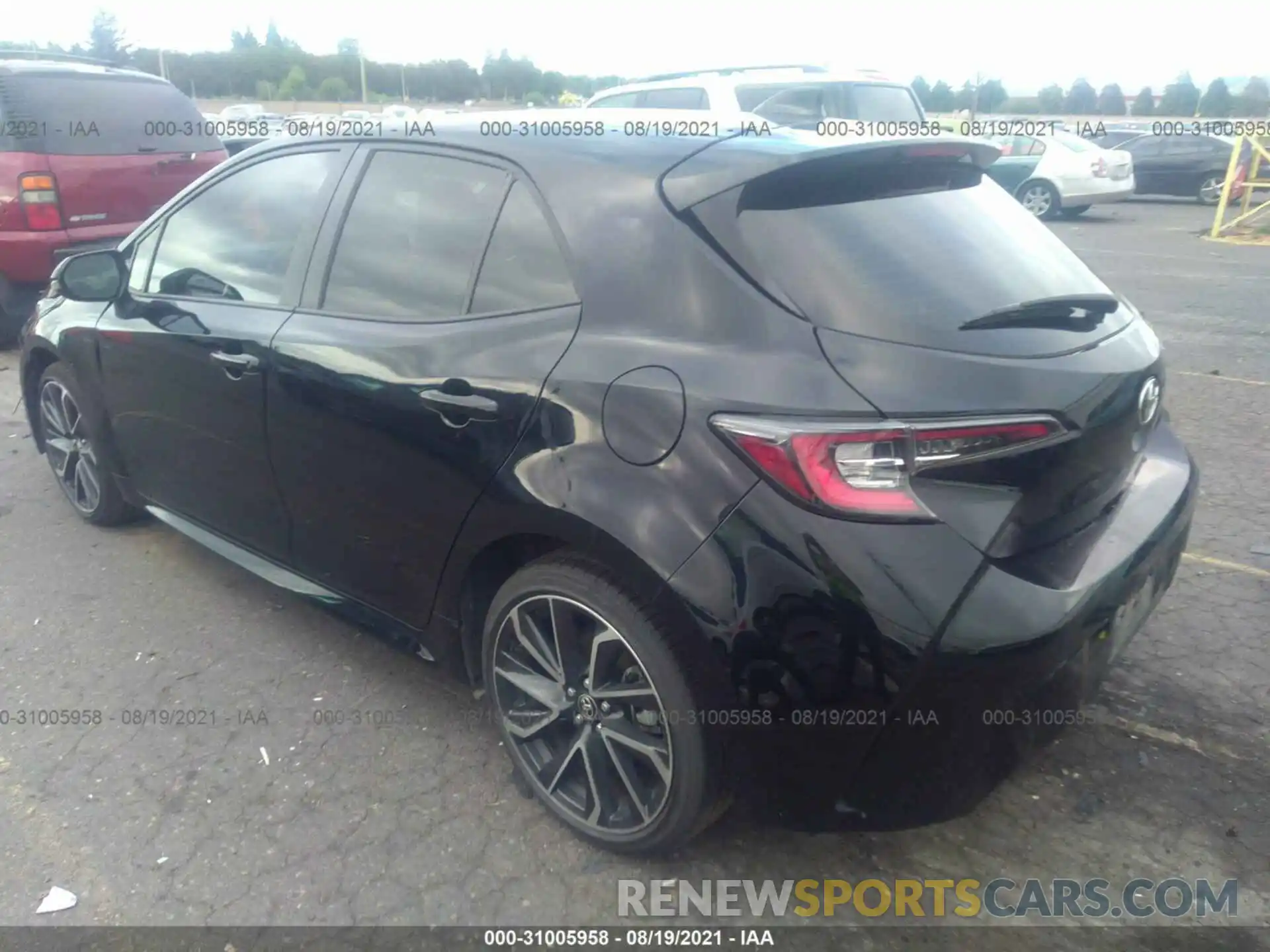 3 Photograph of a damaged car JTNK4RBE8K3028961 TOYOTA COROLLA HATCHBACK 2019