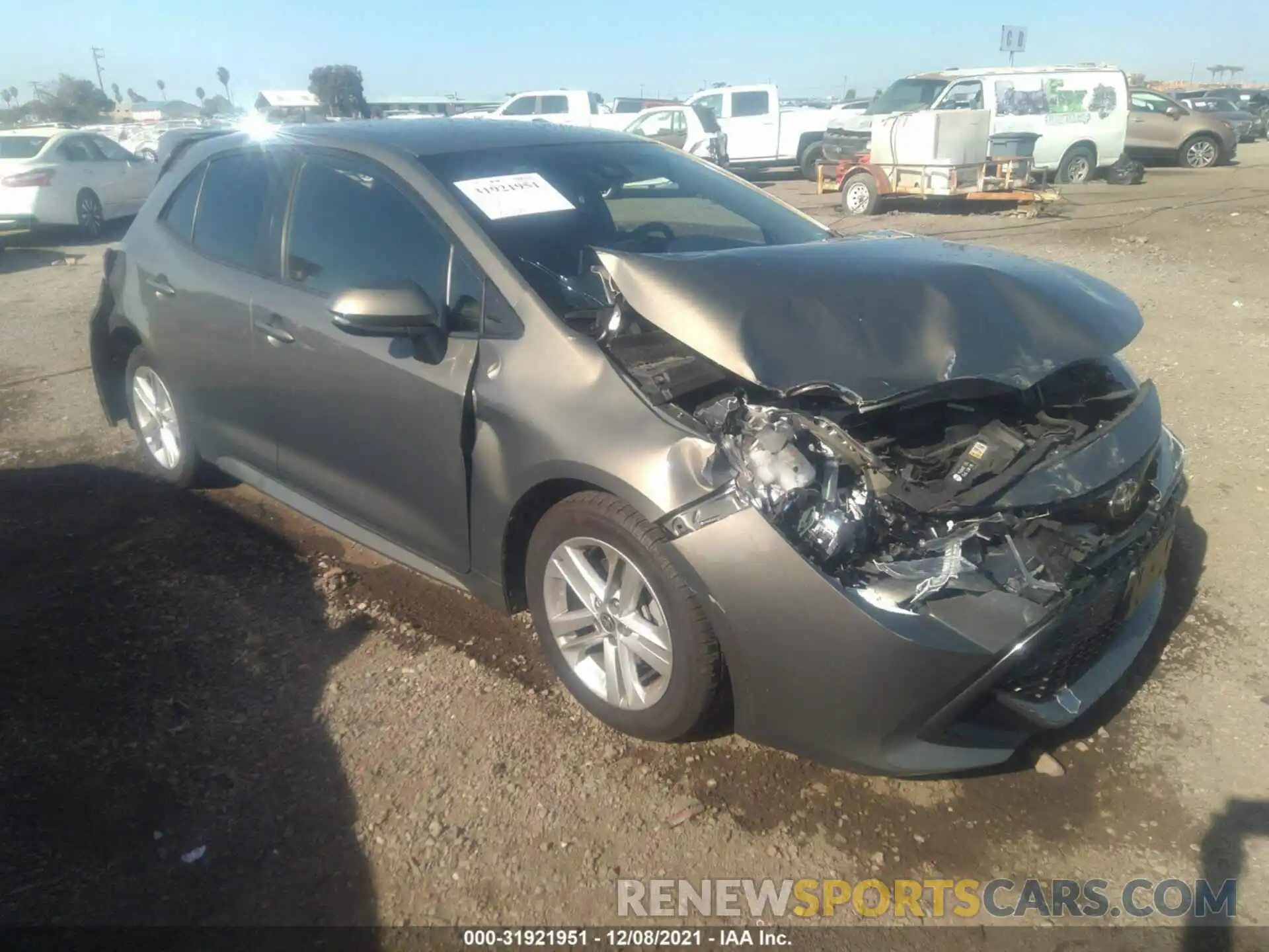 1 Photograph of a damaged car JTNK4RBE8K3029222 TOYOTA COROLLA HATCHBACK 2019