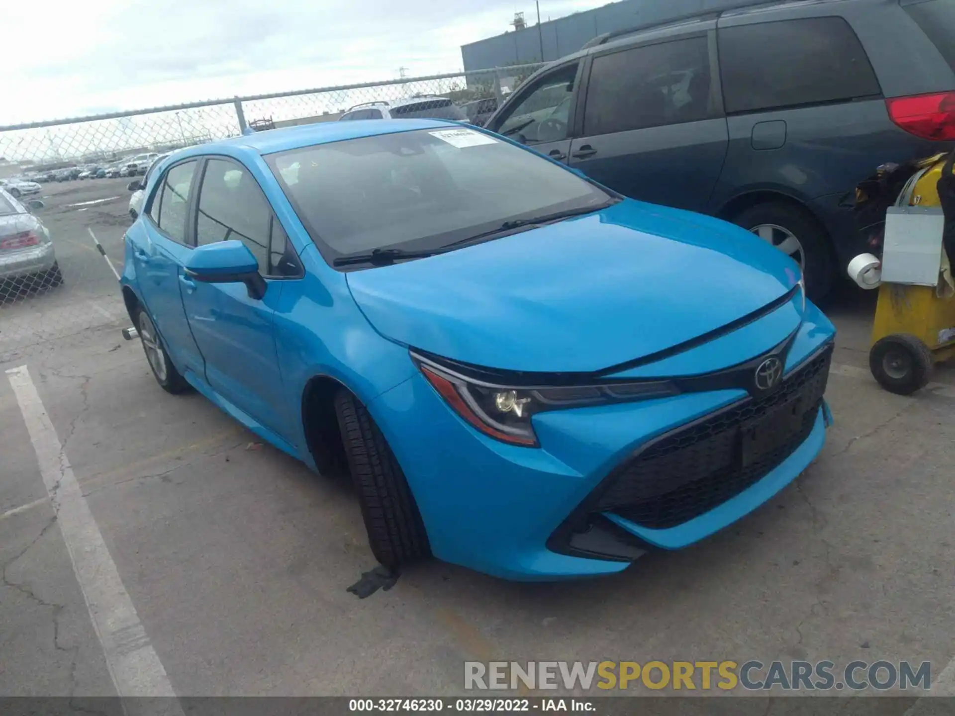 1 Photograph of a damaged car JTNK4RBE8K3029382 TOYOTA COROLLA HATCHBACK 2019