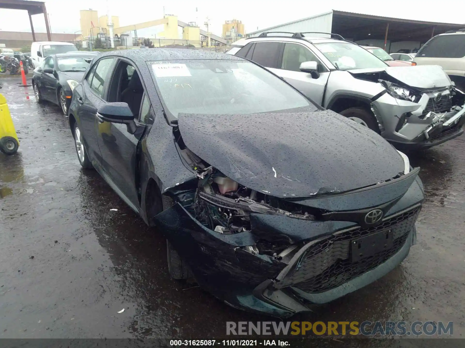 1 Photograph of a damaged car JTNK4RBE8K3030922 TOYOTA COROLLA HATCHBACK 2019