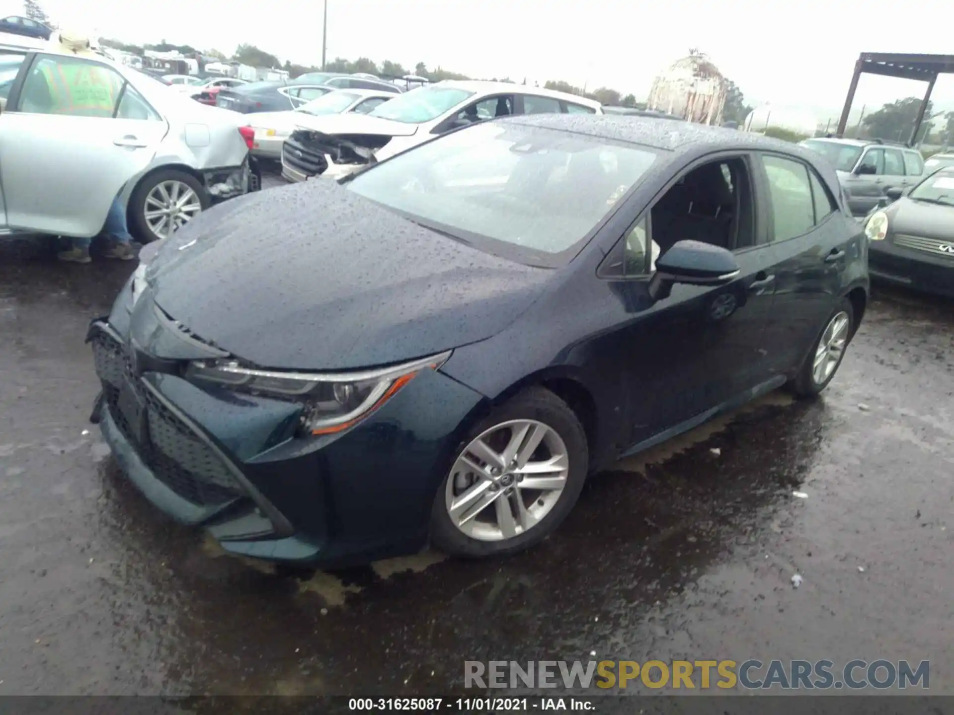 2 Photograph of a damaged car JTNK4RBE8K3030922 TOYOTA COROLLA HATCHBACK 2019