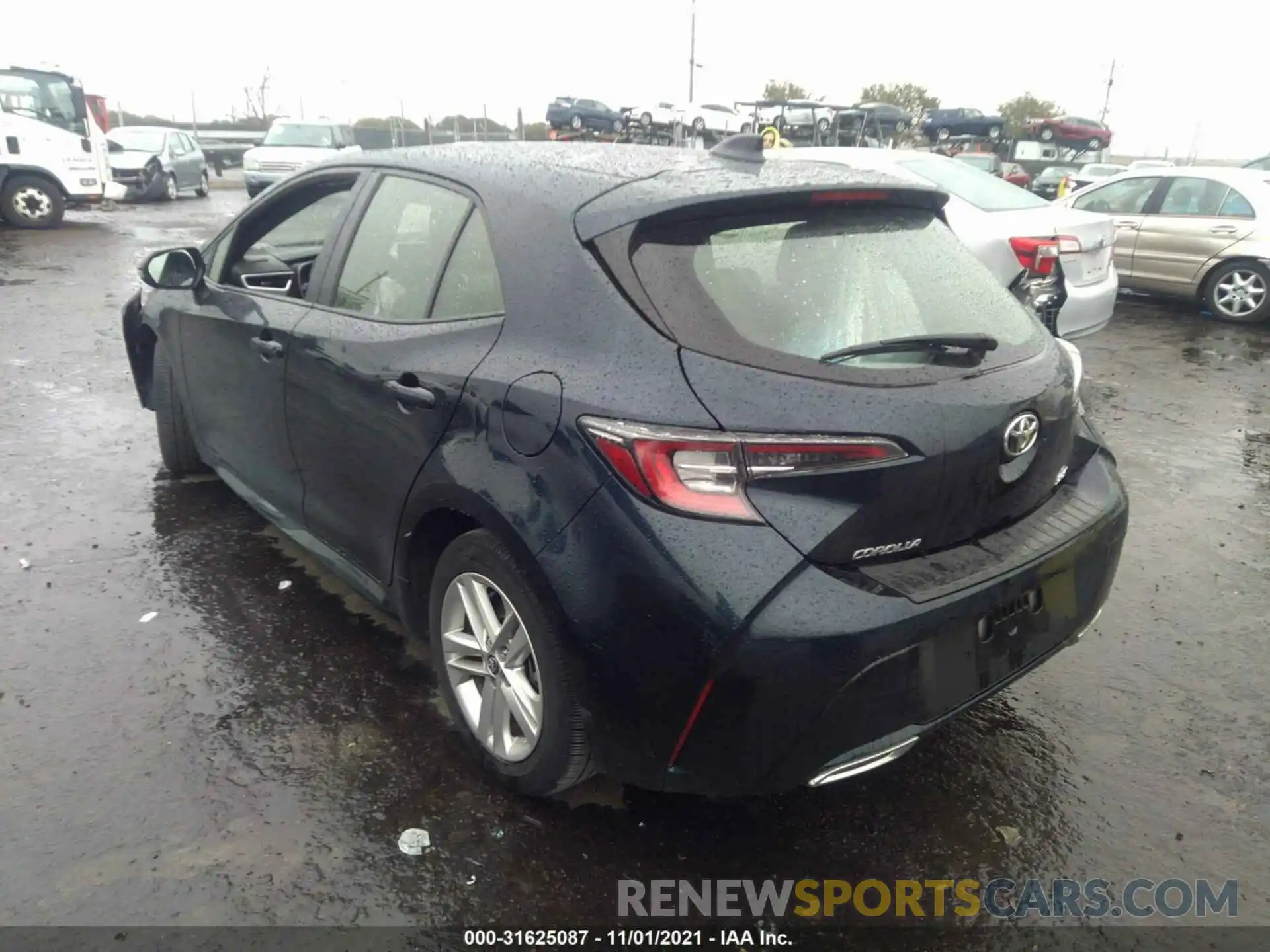 3 Photograph of a damaged car JTNK4RBE8K3030922 TOYOTA COROLLA HATCHBACK 2019