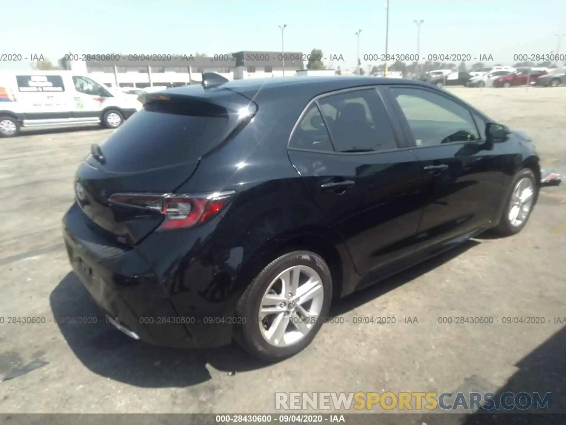 4 Photograph of a damaged car JTNK4RBE8K3037692 TOYOTA COROLLA HATCHBACK 2019