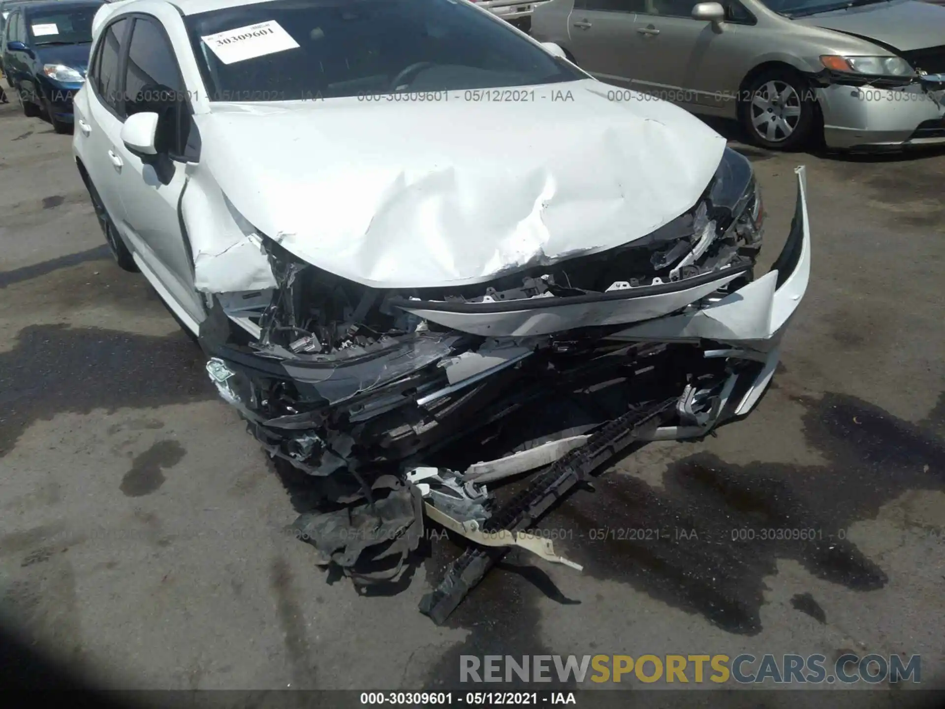 6 Photograph of a damaged car JTNK4RBE8K3039569 TOYOTA COROLLA HATCHBACK 2019