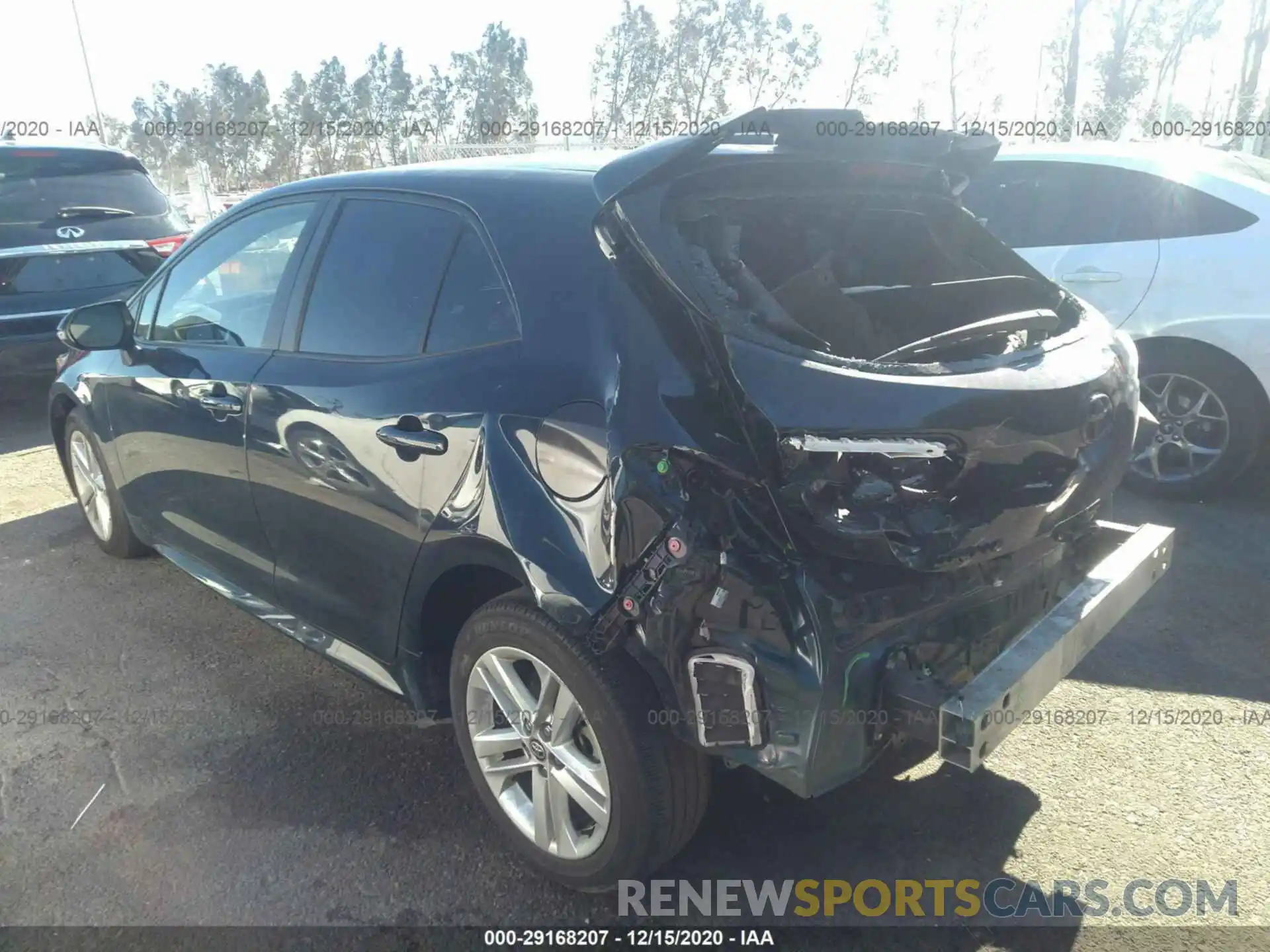 3 Photograph of a damaged car JTNK4RBE8K3043007 TOYOTA COROLLA HATCHBACK 2019