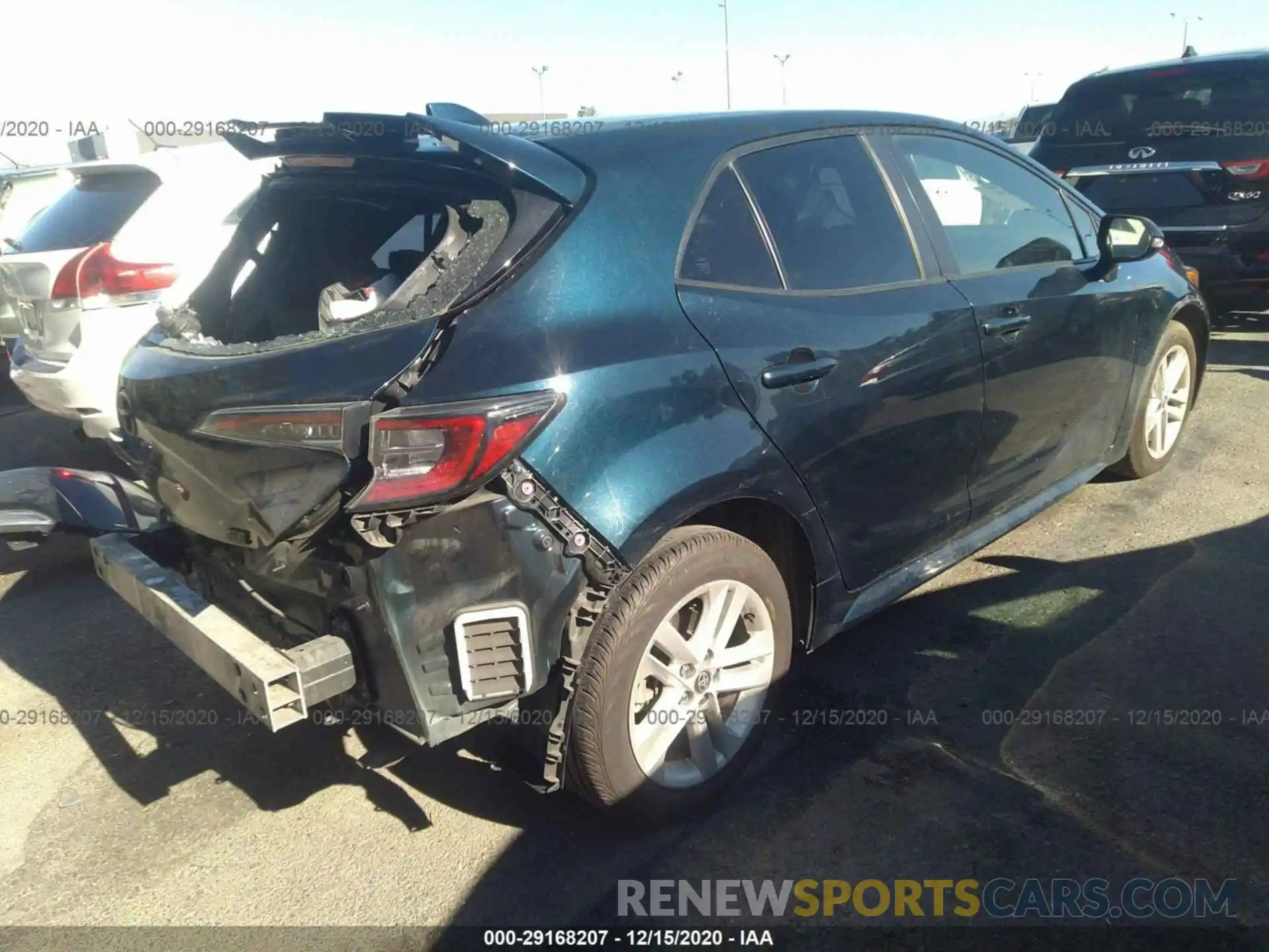 4 Photograph of a damaged car JTNK4RBE8K3043007 TOYOTA COROLLA HATCHBACK 2019