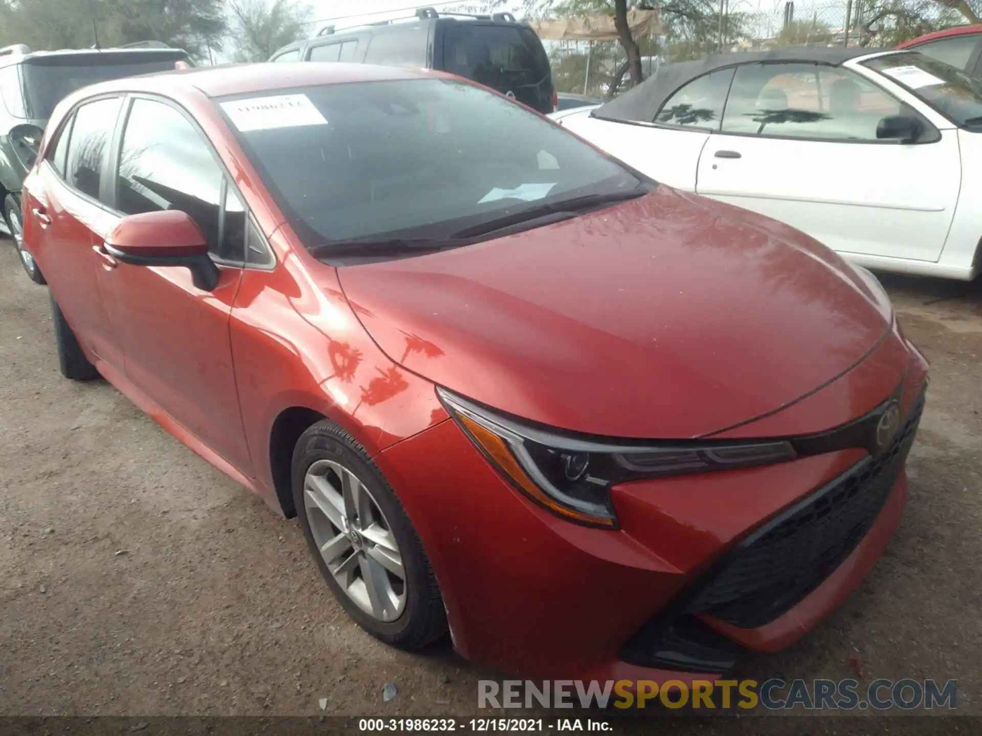 1 Photograph of a damaged car JTNK4RBE8K3043055 TOYOTA COROLLA HATCHBACK 2019